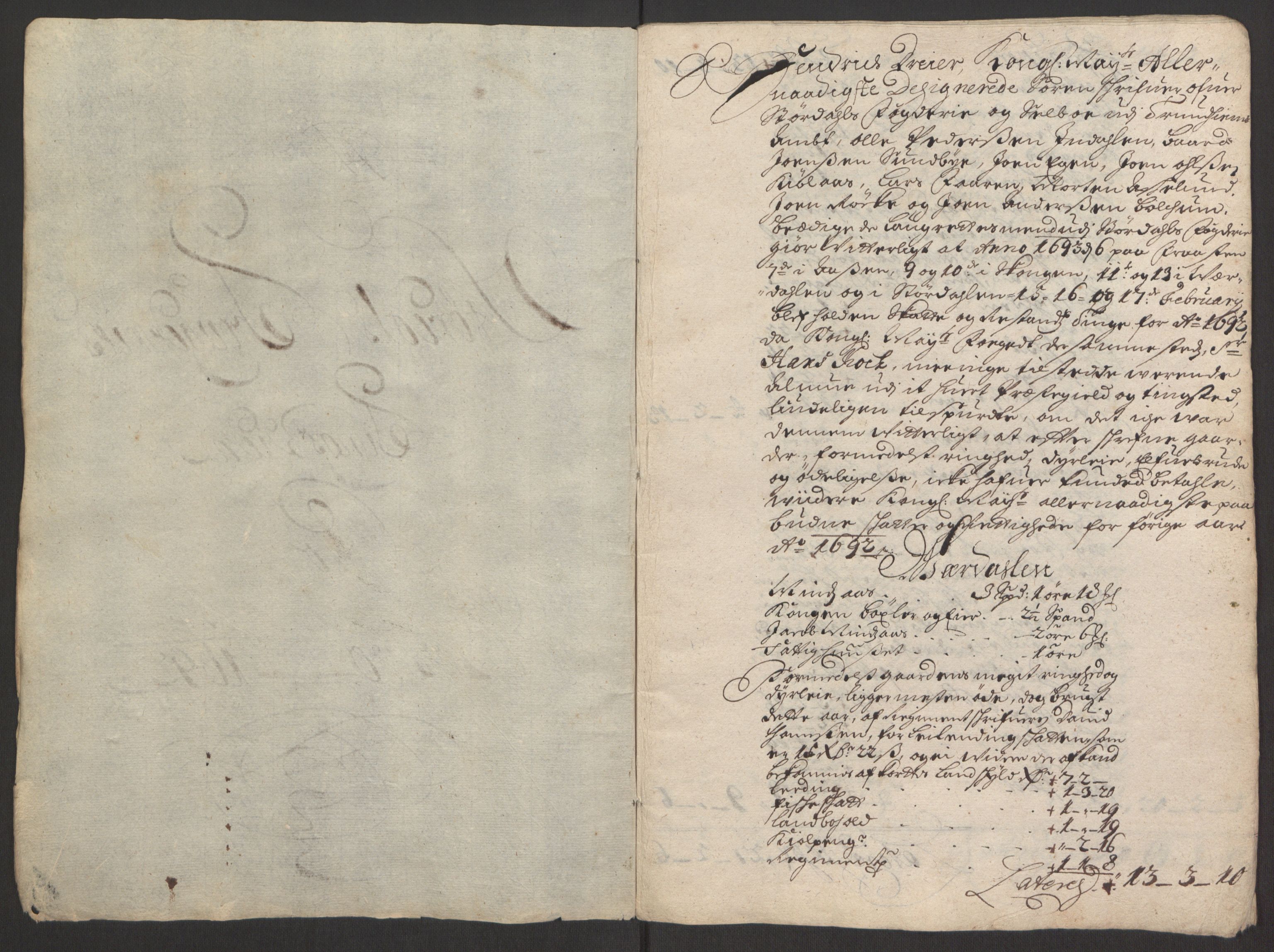 Rentekammeret inntil 1814, Reviderte regnskaper, Fogderegnskap, AV/RA-EA-4092/R62/L4185: Fogderegnskap Stjørdal og Verdal, 1692, p. 283