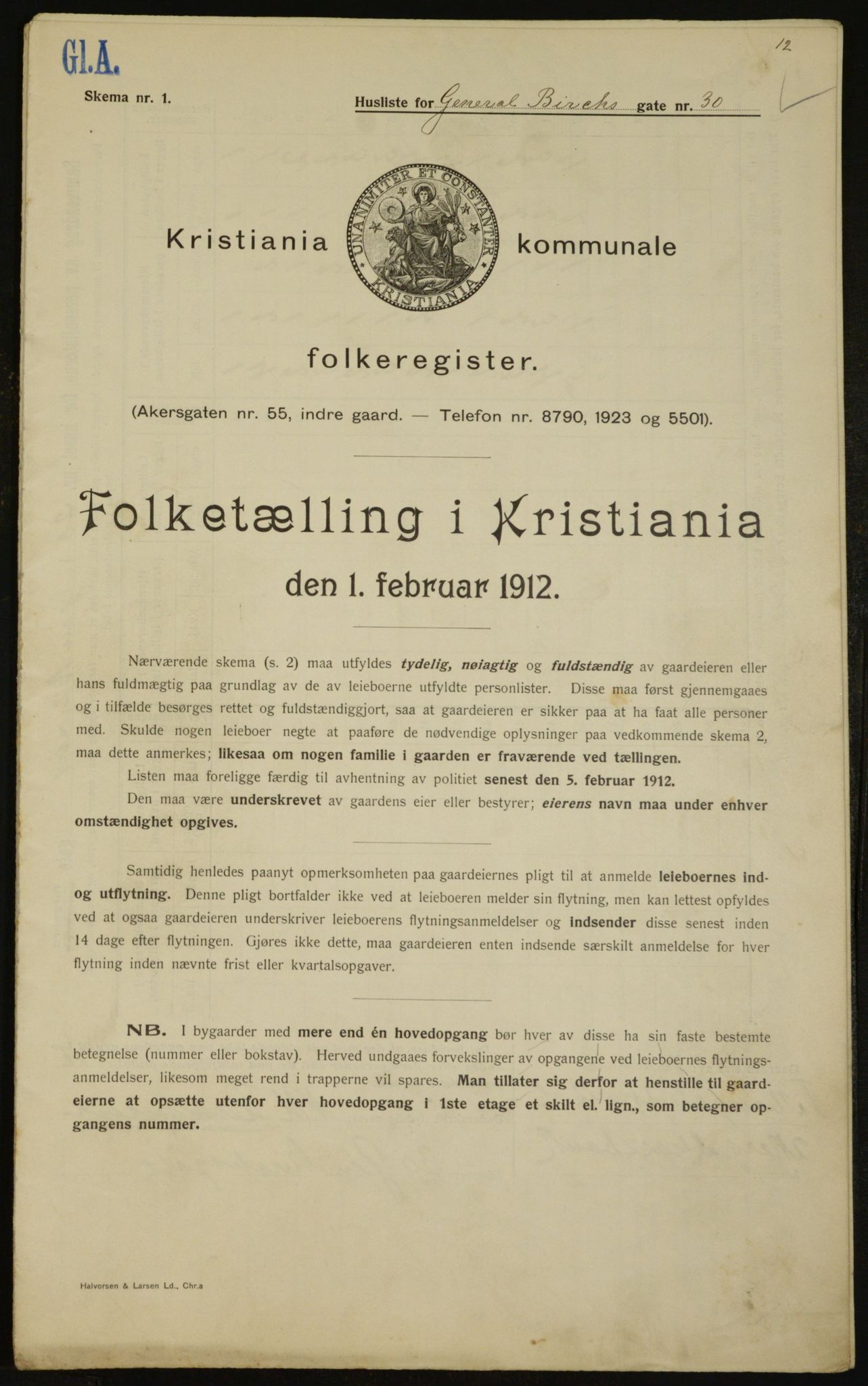 OBA, Municipal Census 1912 for Kristiania, 1912, p. 28898