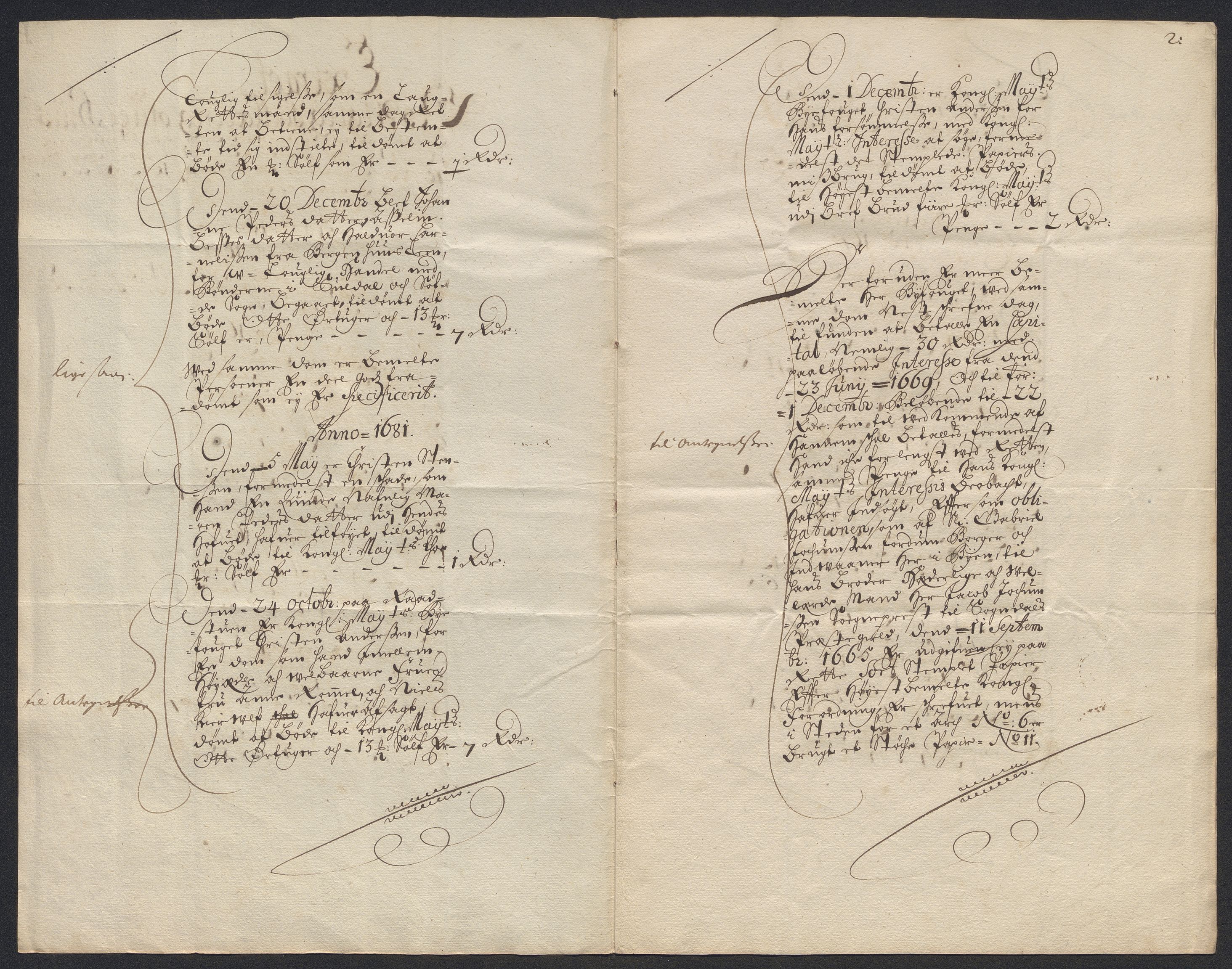 Rentekammeret inntil 1814, Reviderte regnskaper, Byregnskaper, AV/RA-EA-4066/R/Ro/L0316: [O14] Sikt og sakefall, 1662-1693, p. 185