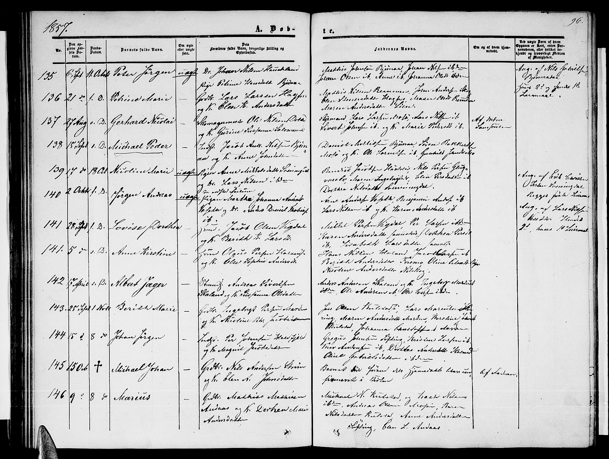 Ministerialprotokoller, klokkerbøker og fødselsregistre - Nordland, SAT/A-1459/820/L0301: Parish register (copy) no. 820C03, 1851-1858, p. 96