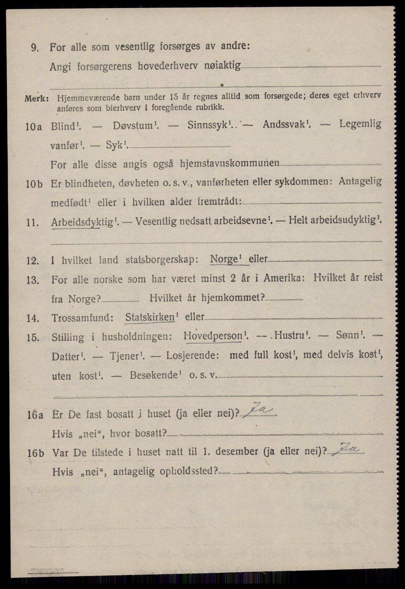 SAT, 1920 census for Hen, 1920, p. 1421