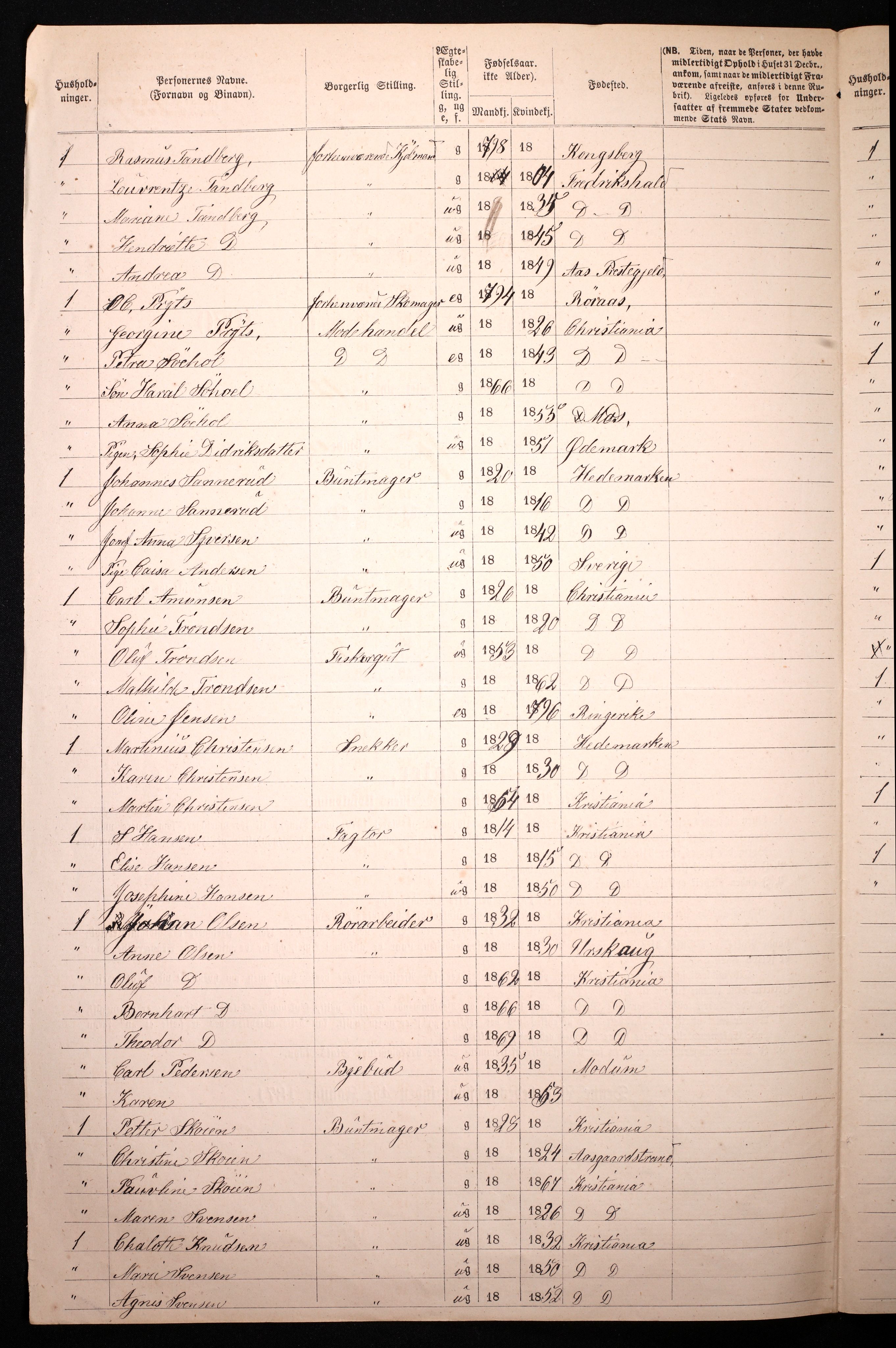 RA, 1870 census for 0301 Kristiania, 1870, p. 2694