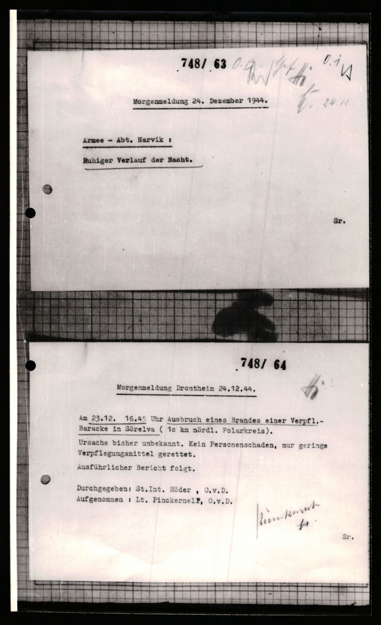 Forsvarets Overkommando. 2 kontor. Arkiv 11.4. Spredte tyske arkivsaker, AV/RA-RAFA-7031/D/Dar/Dara/L0001: Krigsdagbøker for 20. Gebirgs-Armee-Oberkommando (AOK 20), 1944-1945, p. 136