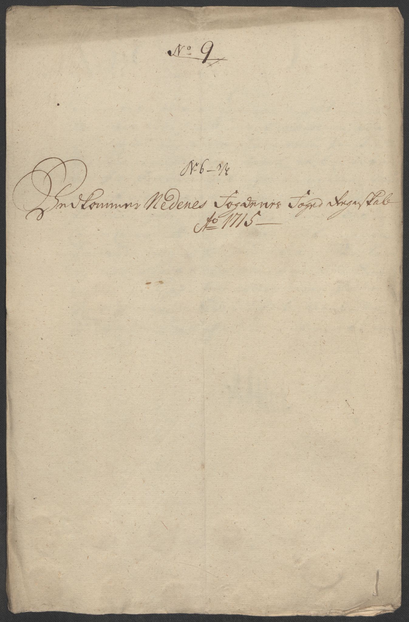 Rentekammeret inntil 1814, Reviderte regnskaper, Fogderegnskap, AV/RA-EA-4092/R39/L2323: Fogderegnskap Nedenes, 1715, p. 51