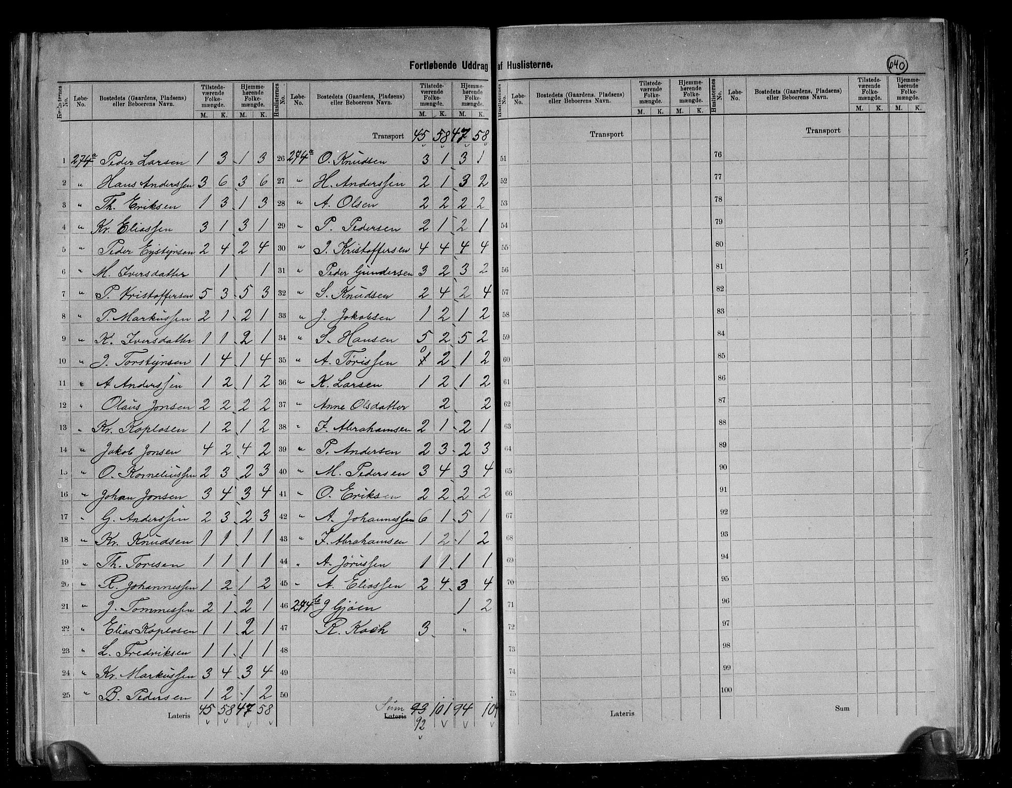 RA, 1891 census for 1556 Frei, 1891, p. 1622