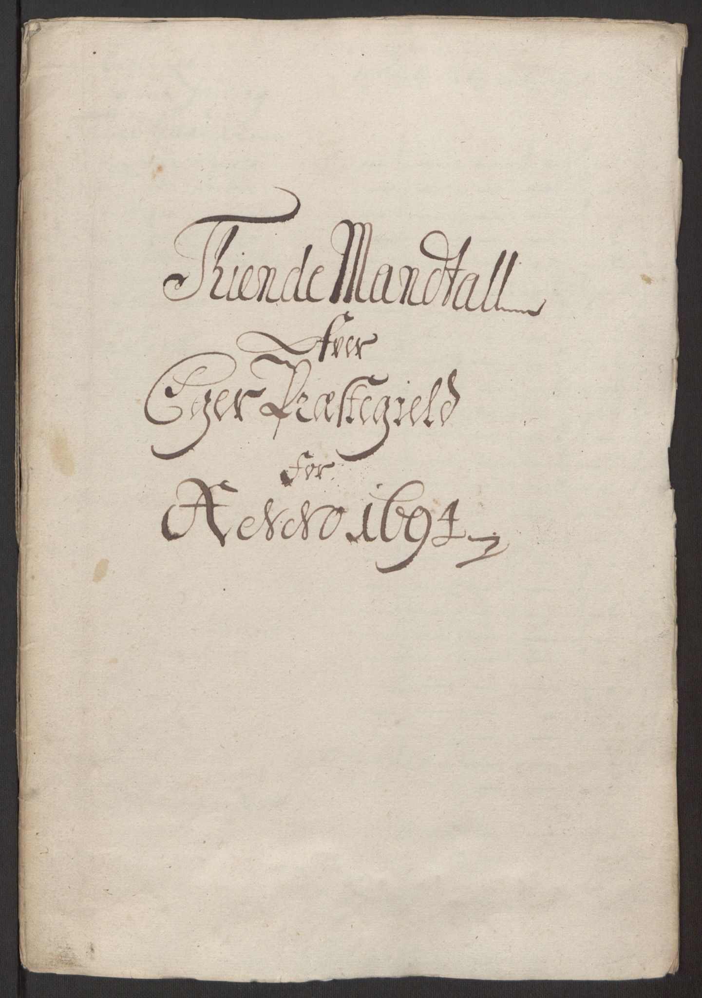Rentekammeret inntil 1814, Reviderte regnskaper, Fogderegnskap, RA/EA-4092/R30/L1694: Fogderegnskap Hurum, Røyken, Eiker og Lier, 1694-1696, p. 19