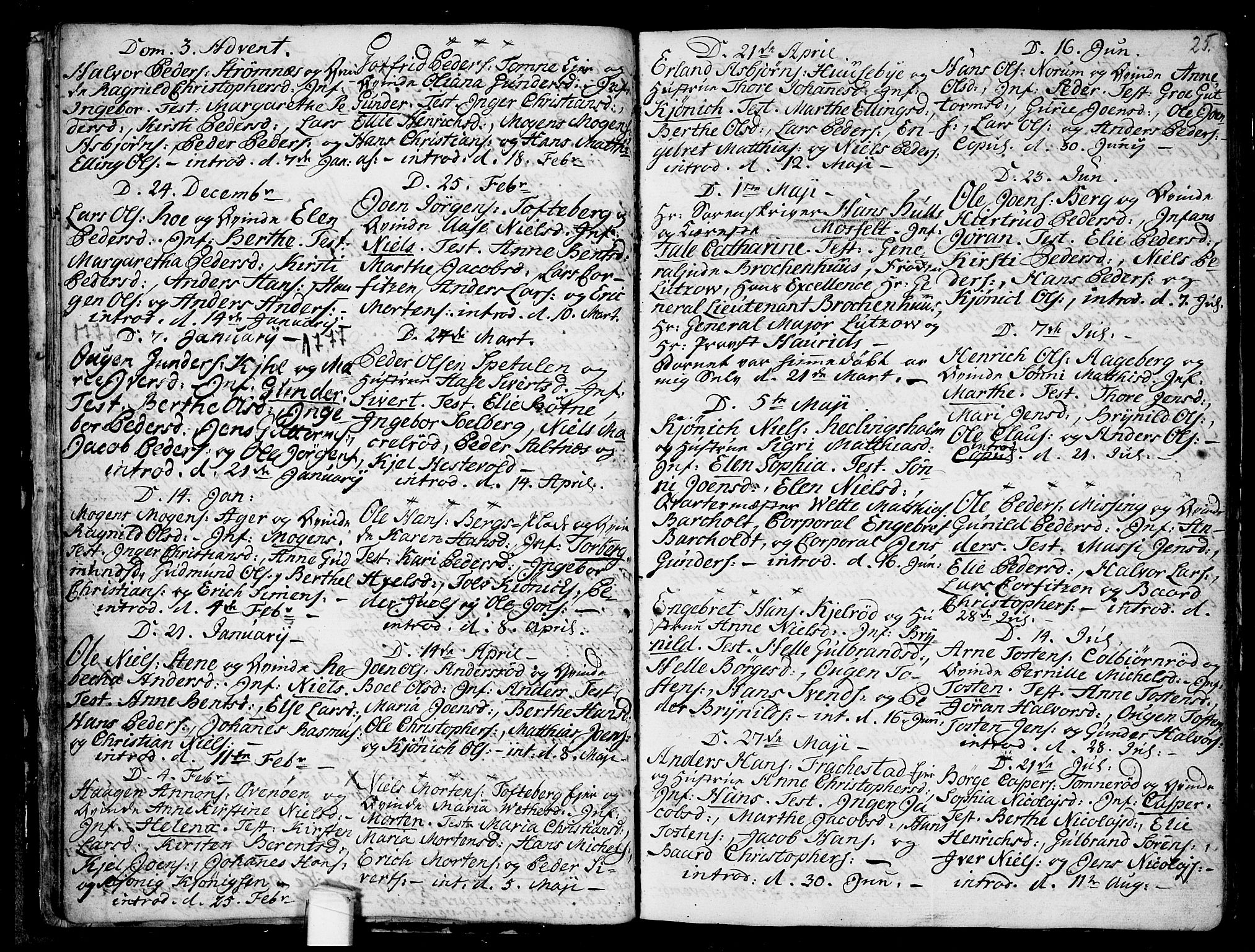 Råde prestekontor kirkebøker, AV/SAO-A-2009/F/Fa/L0002: Parish register (official) no. 2, 1762-1806, p. 25