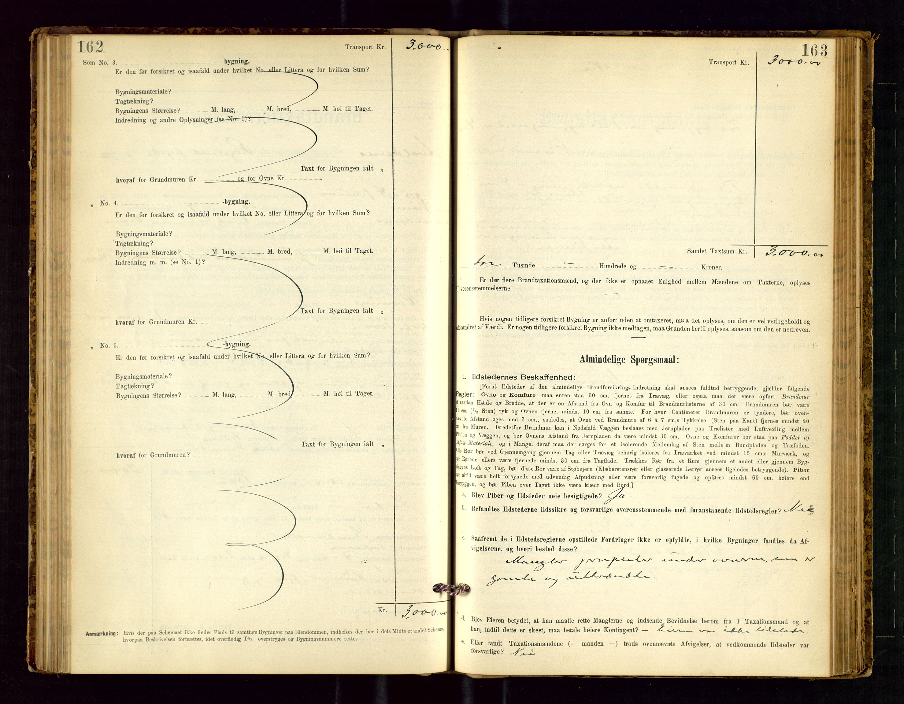 Avaldsnes lensmannskontor, AV/SAST-A-100286/Gob/L0001: "Brandtaxationsprotokol for Avaldsnes Lensmandsdistrikt Ryfylke Fogderi", 1894-1925, p. 162-163