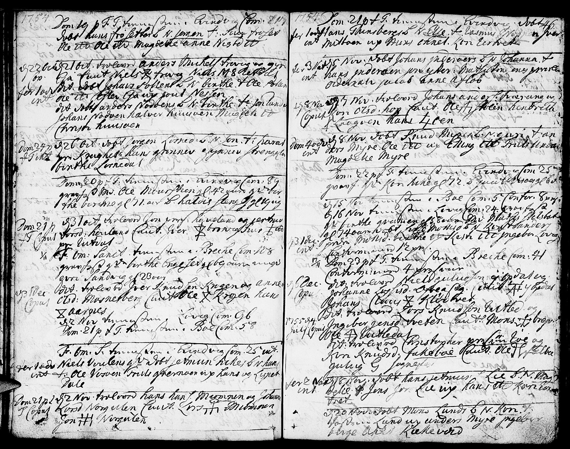 Gulen sokneprestembete, SAB/A-80201/H/Haa/Haaa/L0012: Parish register (official) no. A 12, 1749-1776, p. 46