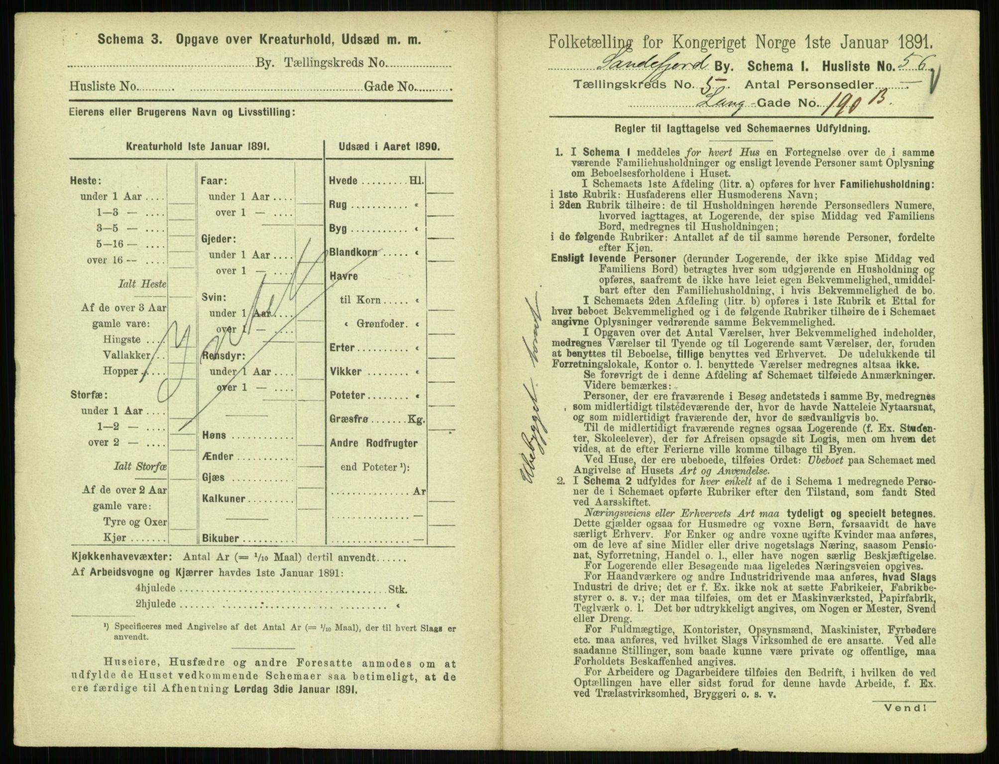 RA, 1891 census for 0706 Sandefjord, 1891, p. 621