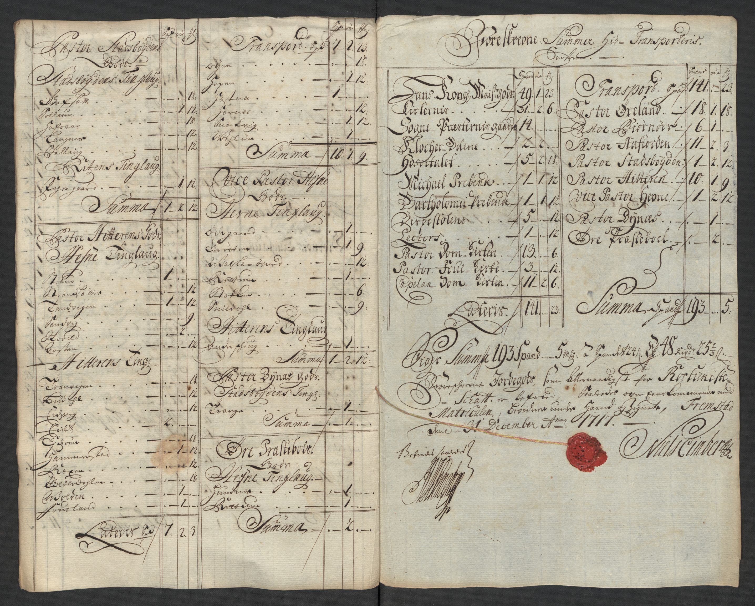 Rentekammeret inntil 1814, Reviderte regnskaper, Fogderegnskap, AV/RA-EA-4092/R57/L3865: Fogderegnskap Fosen, 1717, p. 76