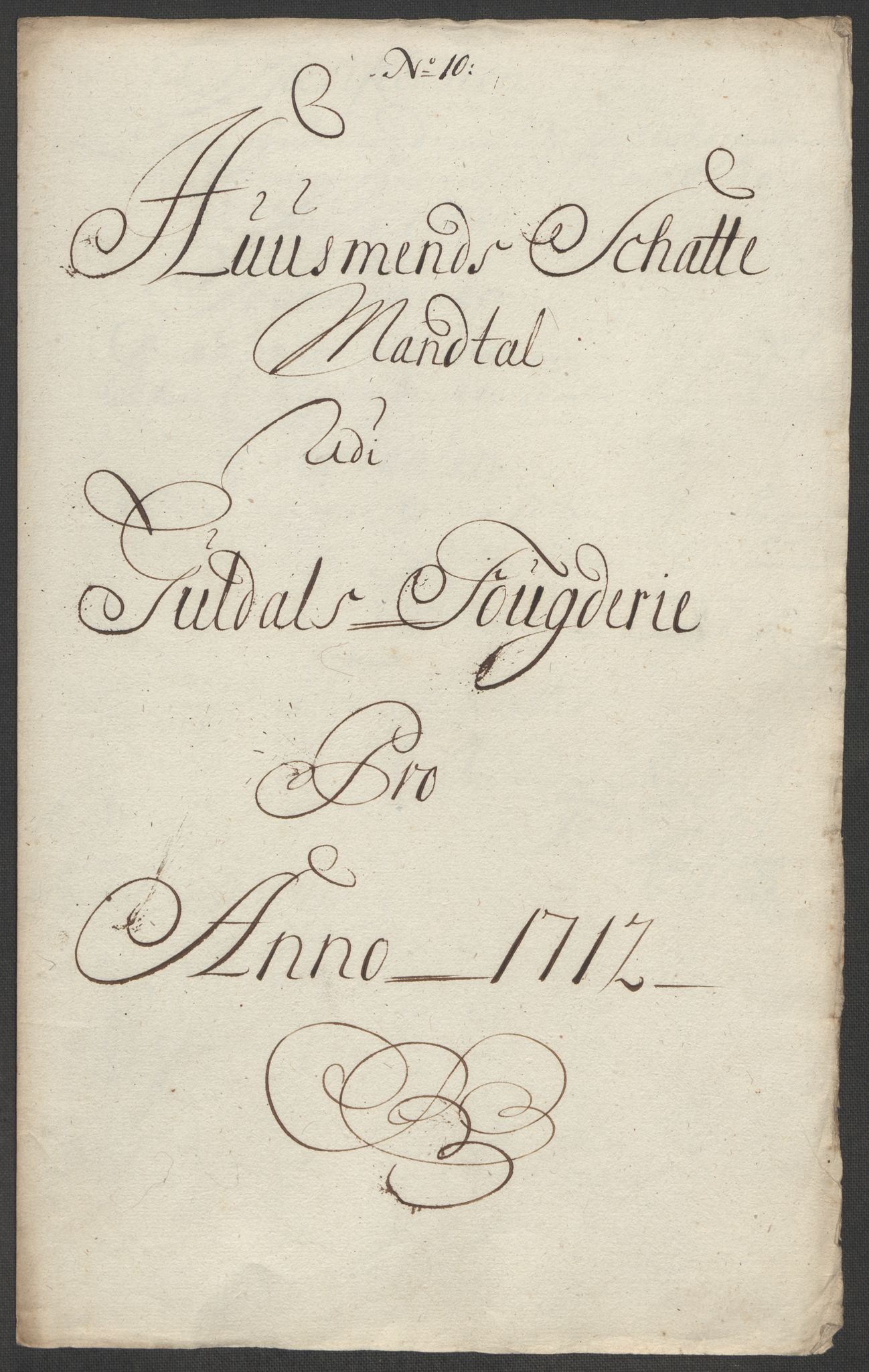 Rentekammeret inntil 1814, Reviderte regnskaper, Fogderegnskap, AV/RA-EA-4092/R60/L3963: Fogderegnskap Orkdal og Gauldal, 1712, p. 305