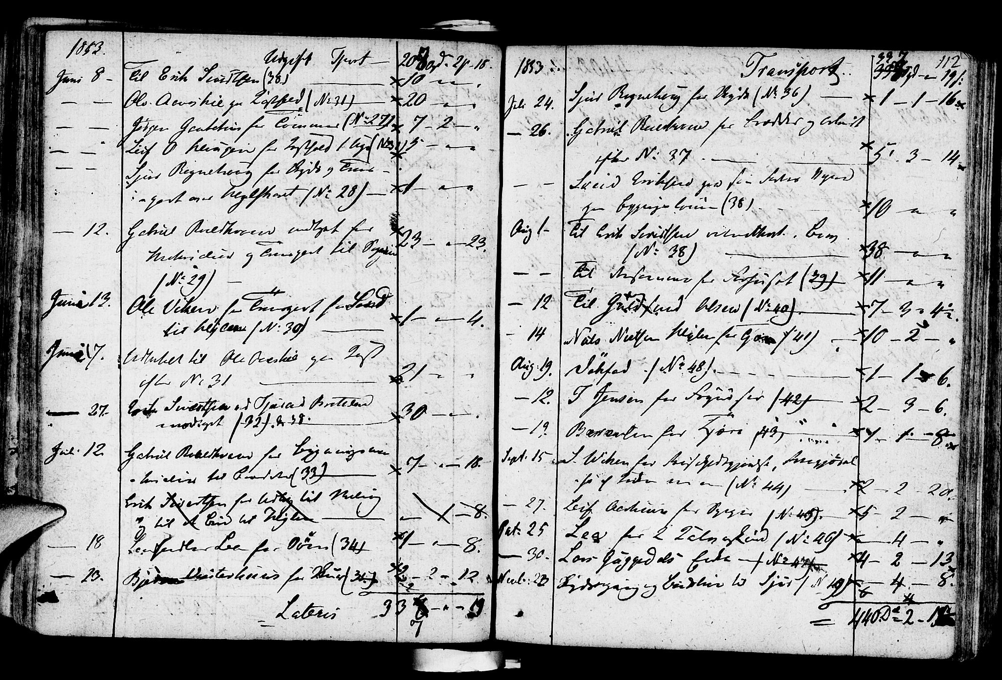 Suldal sokneprestkontor, SAST/A-101845/01/IV/L0004: Parish register (official) no. A 4, 1800-1816, p. 112