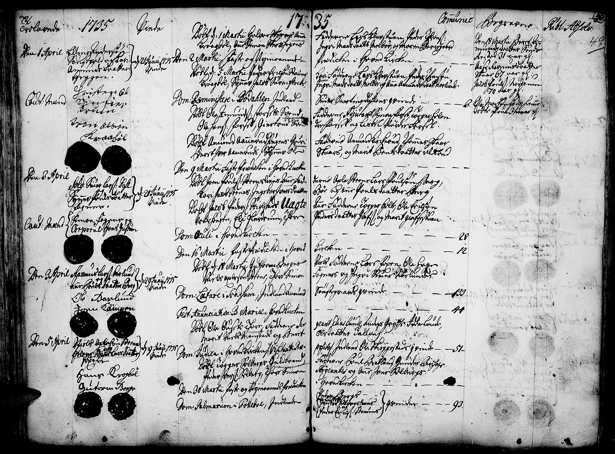 Gausdal prestekontor, AV/SAH-PREST-090/H/Ha/Haa/L0002: Parish register (official) no. 2, 1729-1757, p. 49