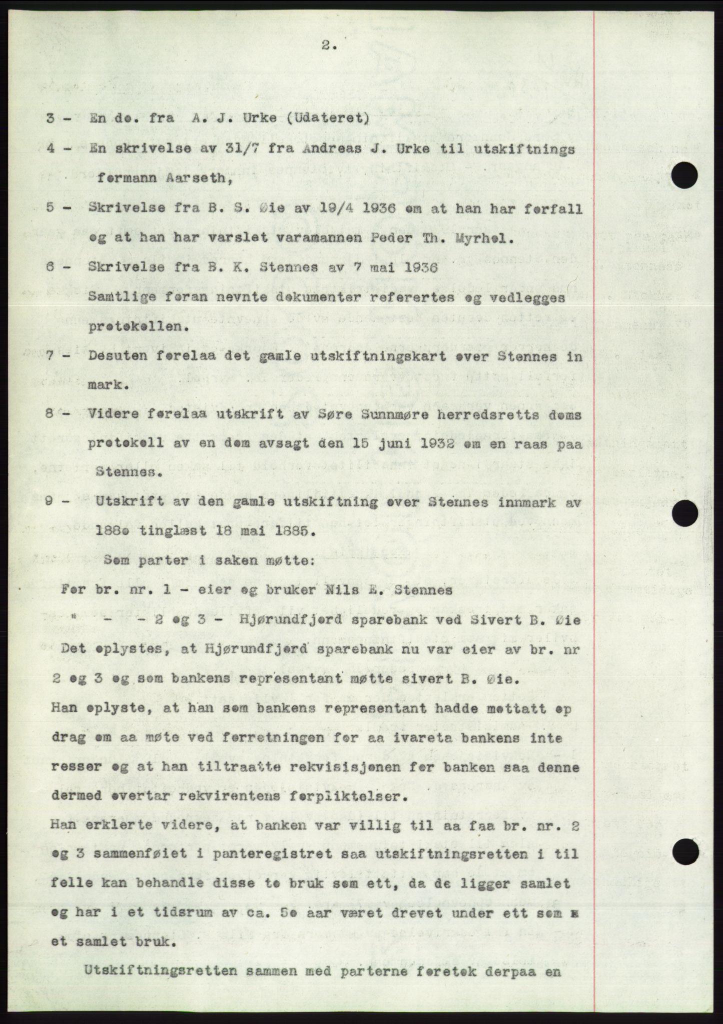 Søre Sunnmøre sorenskriveri, AV/SAT-A-4122/1/2/2C/L0062: Mortgage book no. 56, 1936-1937, Diary no: : 61/1937