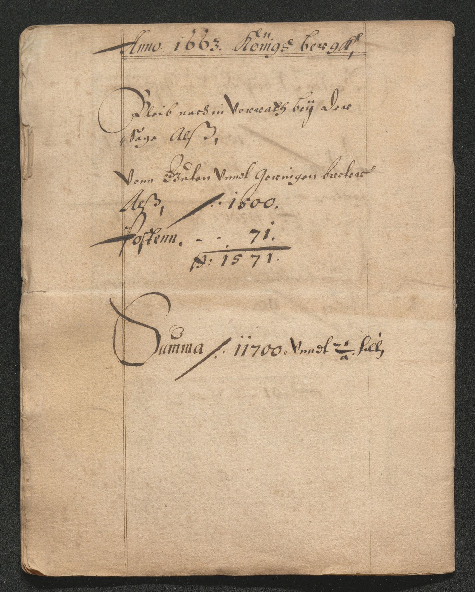 Kongsberg Sølvverk 1623-1816, SAKO/EA-3135/001/D/Dc/Dcd/L0036: Utgiftsregnskap for gruver m.m., 1663-1664, p. 443