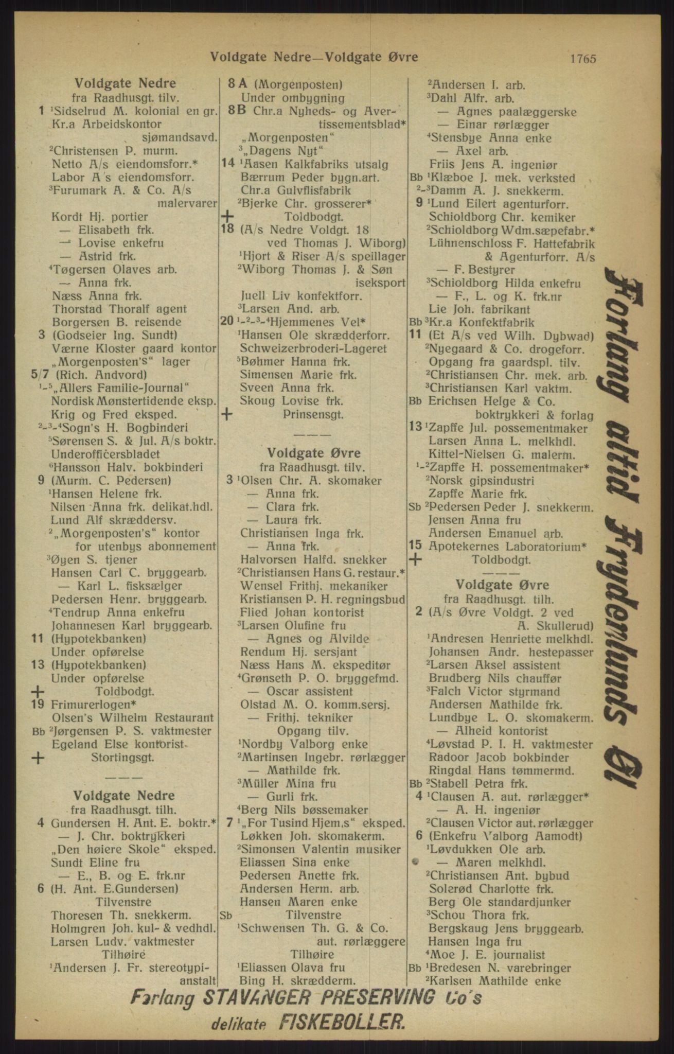 Kristiania/Oslo adressebok, PUBL/-, 1915, p. 1765