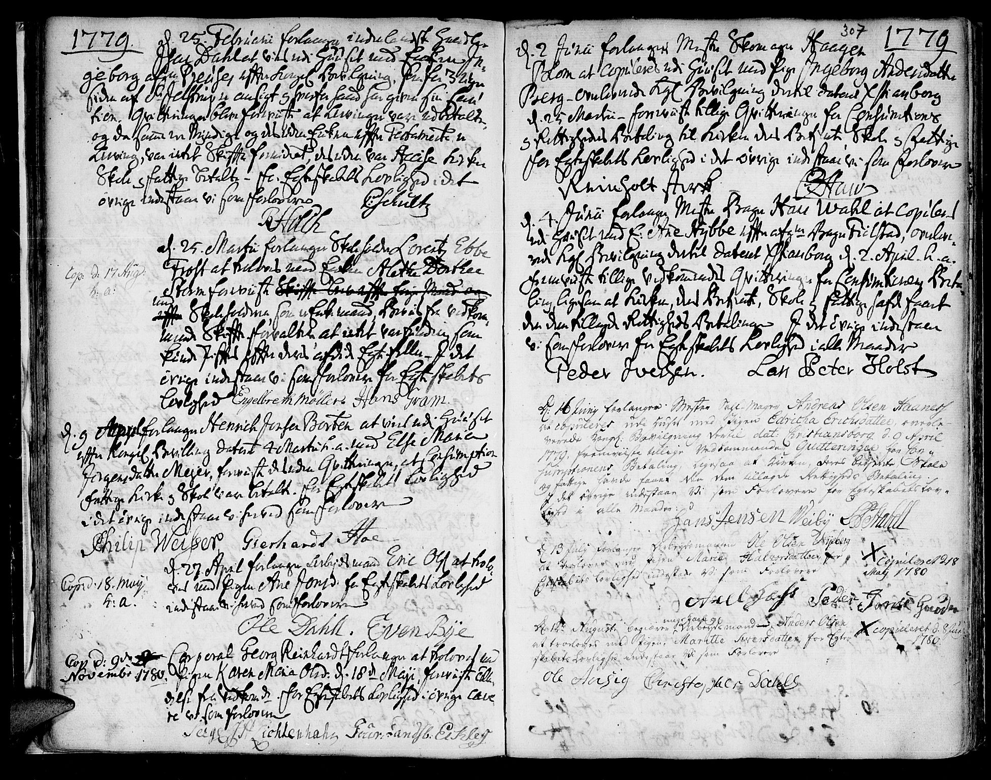 Ministerialprotokoller, klokkerbøker og fødselsregistre - Sør-Trøndelag, SAT/A-1456/601/L0038: Parish register (official) no. 601A06, 1766-1877, p. 307