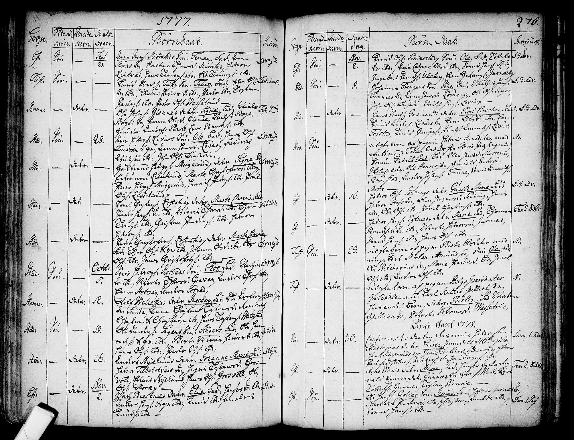 Sandsvær kirkebøker, AV/SAKO-A-244/F/Fa/L0002a: Parish register (official) no. I 2, 1725-1809, p. 276