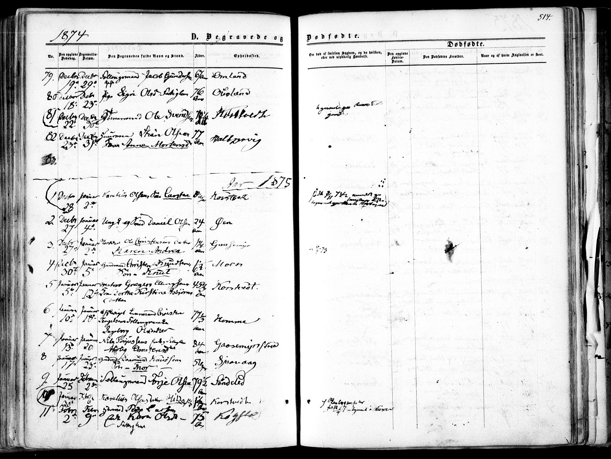 Søndeled sokneprestkontor, AV/SAK-1111-0038/F/Fa/L0003: Parish register (official) no. A 3, 1861-1879, p. 514