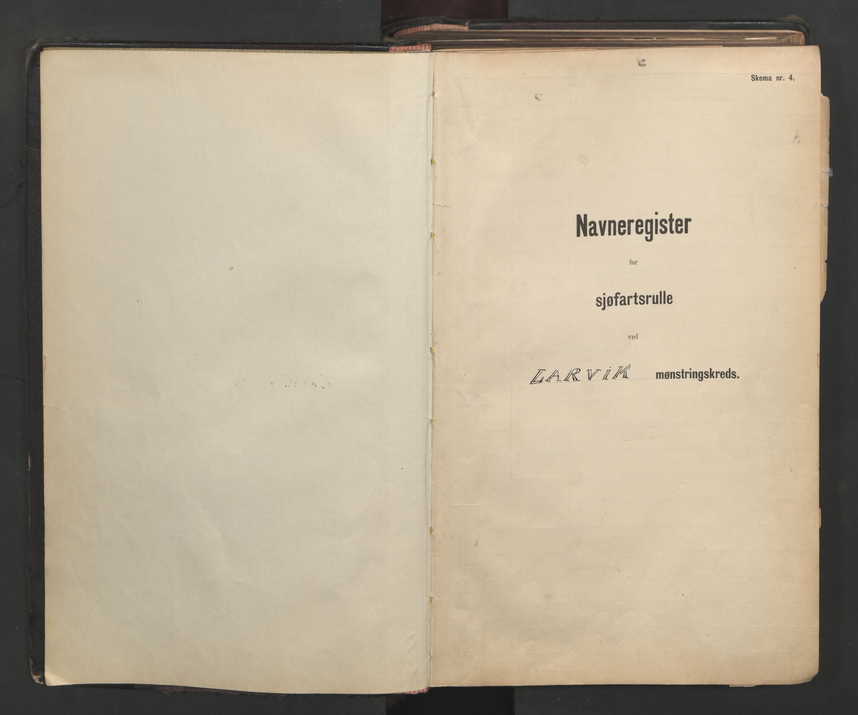 Larvik innrulleringskontor, SAKO/A-787/G/Ga/L0004: Registre til annotasjon- og hovedruller, 1868-1948, p. 3