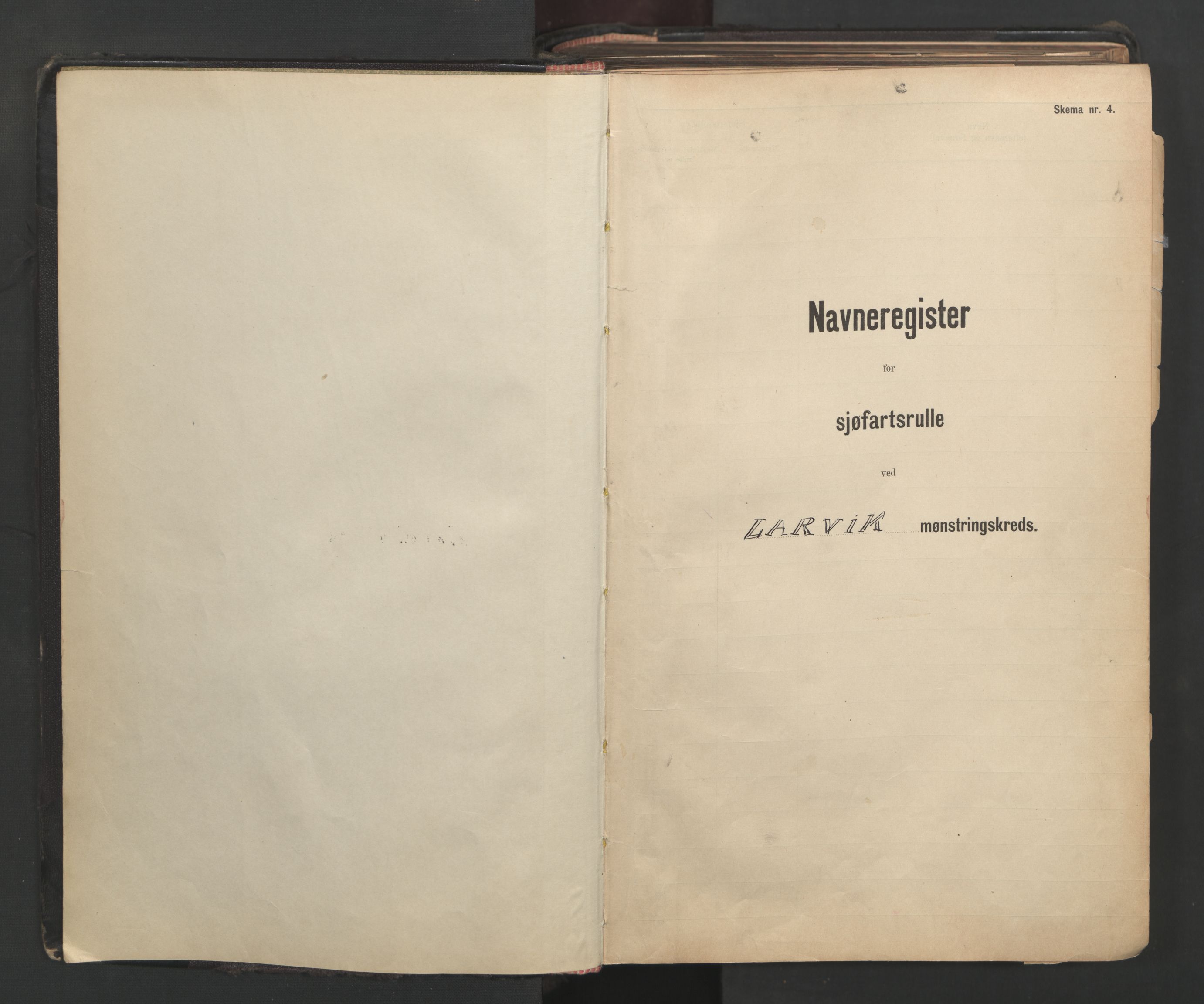 Larvik innrulleringskontor, AV/SAKO-A-787/G/Ga/L0004: Registre til annotasjon- og hovedruller, 1868-1948, p. 3