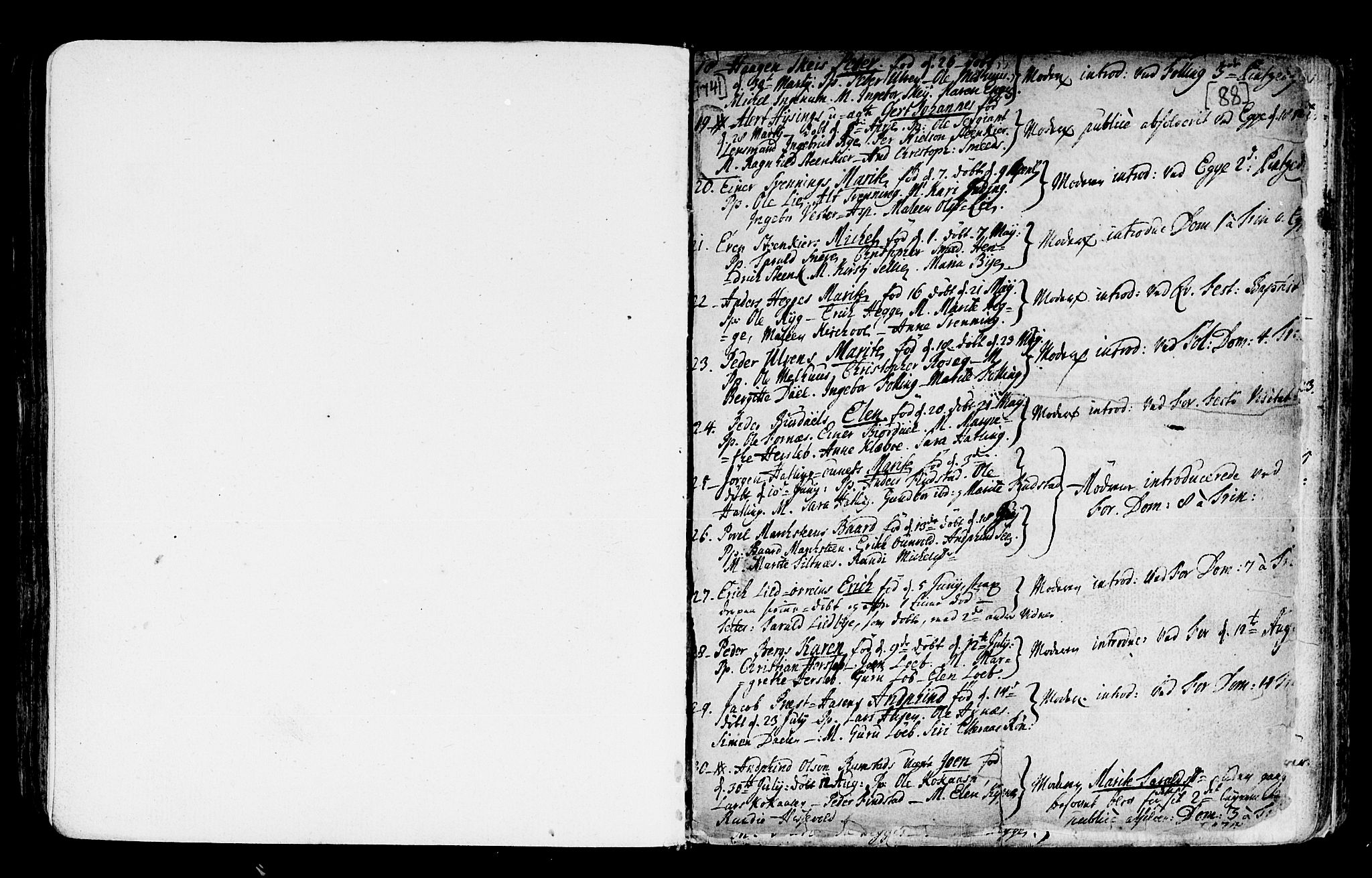 Ministerialprotokoller, klokkerbøker og fødselsregistre - Nord-Trøndelag, SAT/A-1458/746/L0439: Parish register (official) no. 746A01, 1688-1759, p. 88a