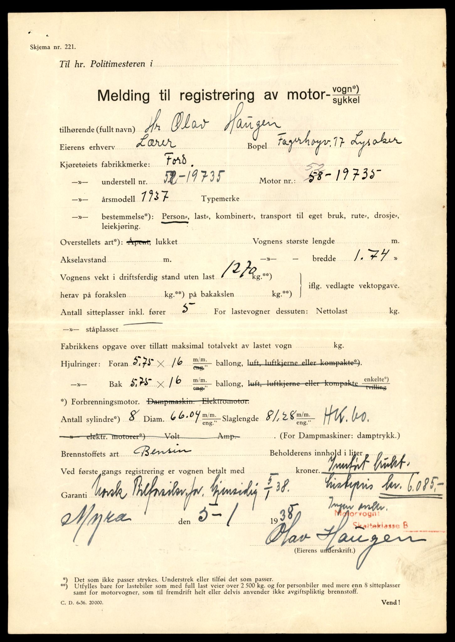 Møre og Romsdal vegkontor - Ålesund trafikkstasjon, AV/SAT-A-4099/F/Fe/L0043: Registreringskort for kjøretøy T 14080 - T 14204, 1927-1998, p. 489