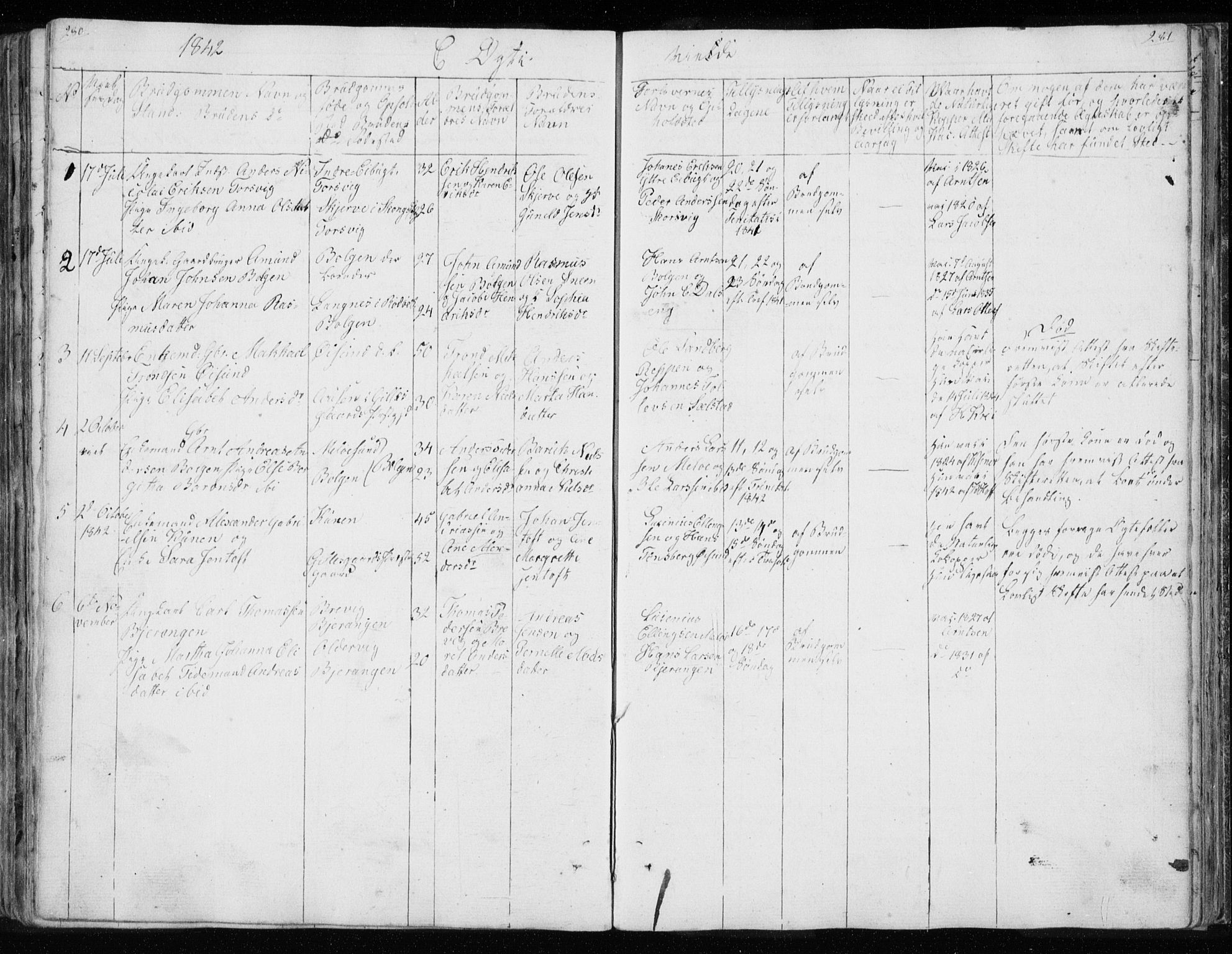 Ministerialprotokoller, klokkerbøker og fødselsregistre - Nordland, AV/SAT-A-1459/843/L0632: Parish register (copy) no. 843C01, 1833-1853, p. 280-281