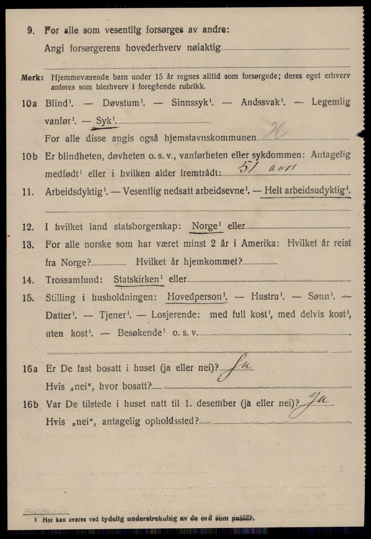 SAT, 1920 census for Halsa, 1920, p. 2554