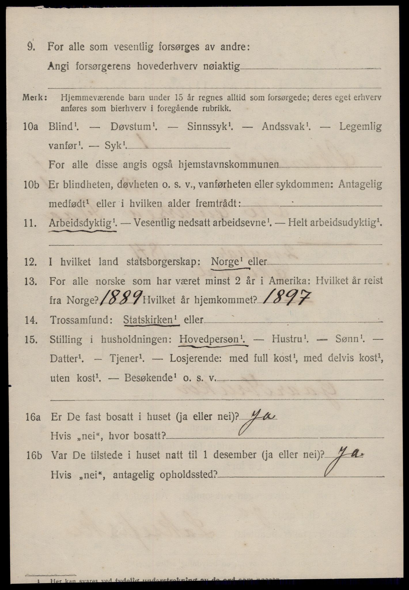 SAT, 1920 census for Øksendal, 1920, p. 1268