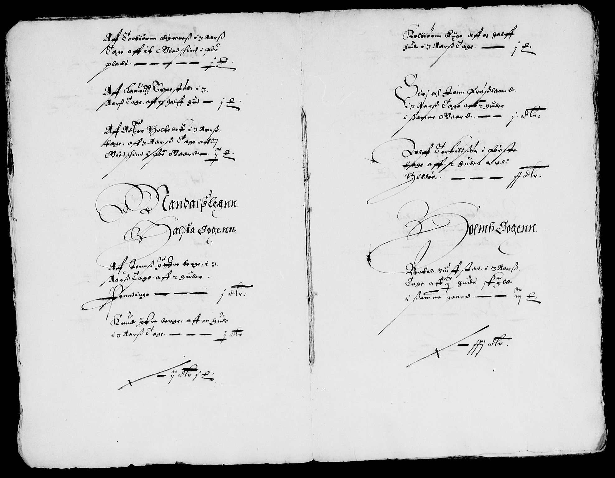 Rentekammeret inntil 1814, Reviderte regnskaper, Lensregnskaper, AV/RA-EA-5023/R/Rb/Rbq/L0025: Nedenes len. Mandals len. Råbyggelag., 1636-1637