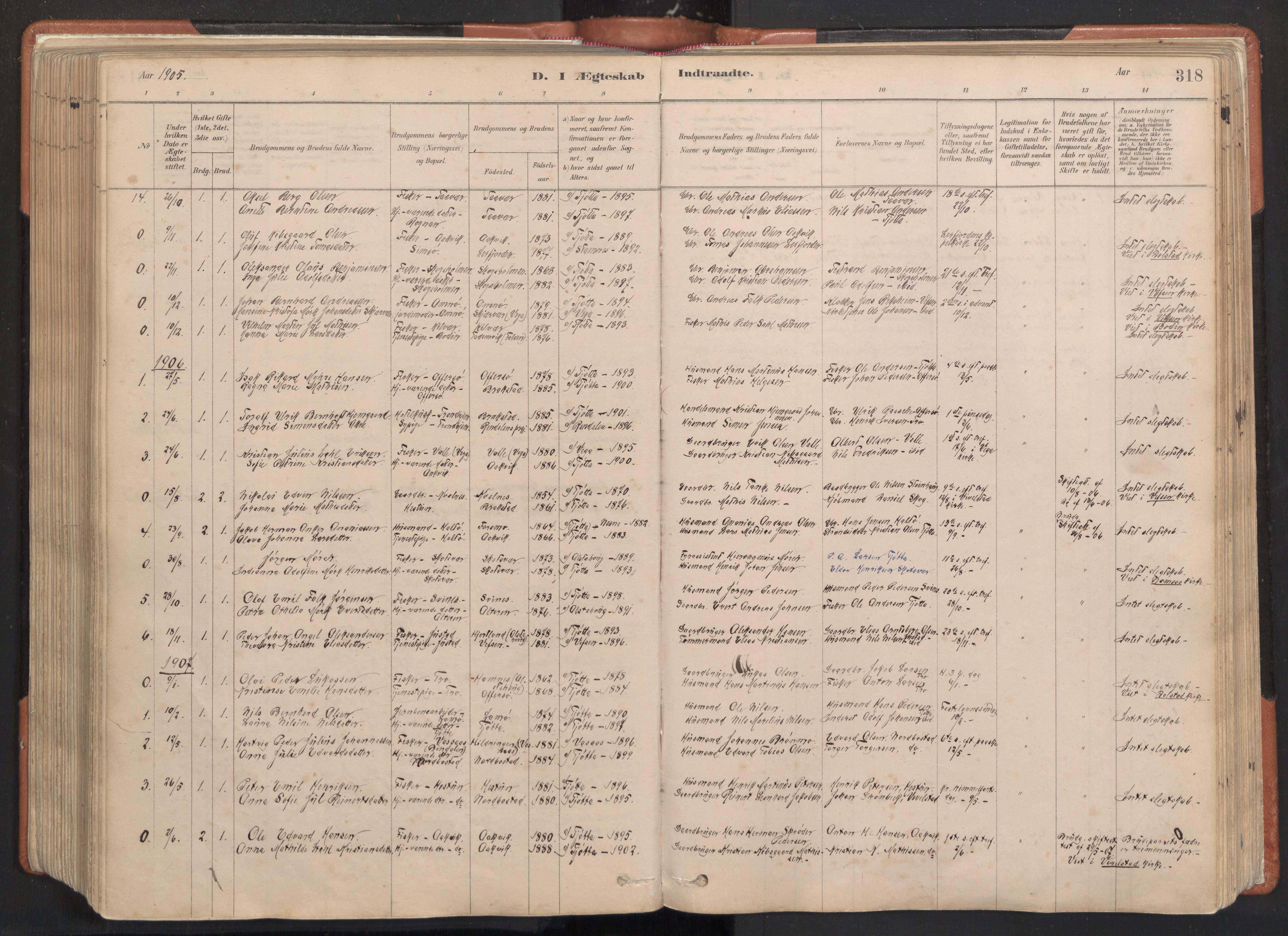 Ministerialprotokoller, klokkerbøker og fødselsregistre - Nordland, SAT/A-1459/817/L0264: Parish register (official) no. 817A04, 1878-1907, p. 318