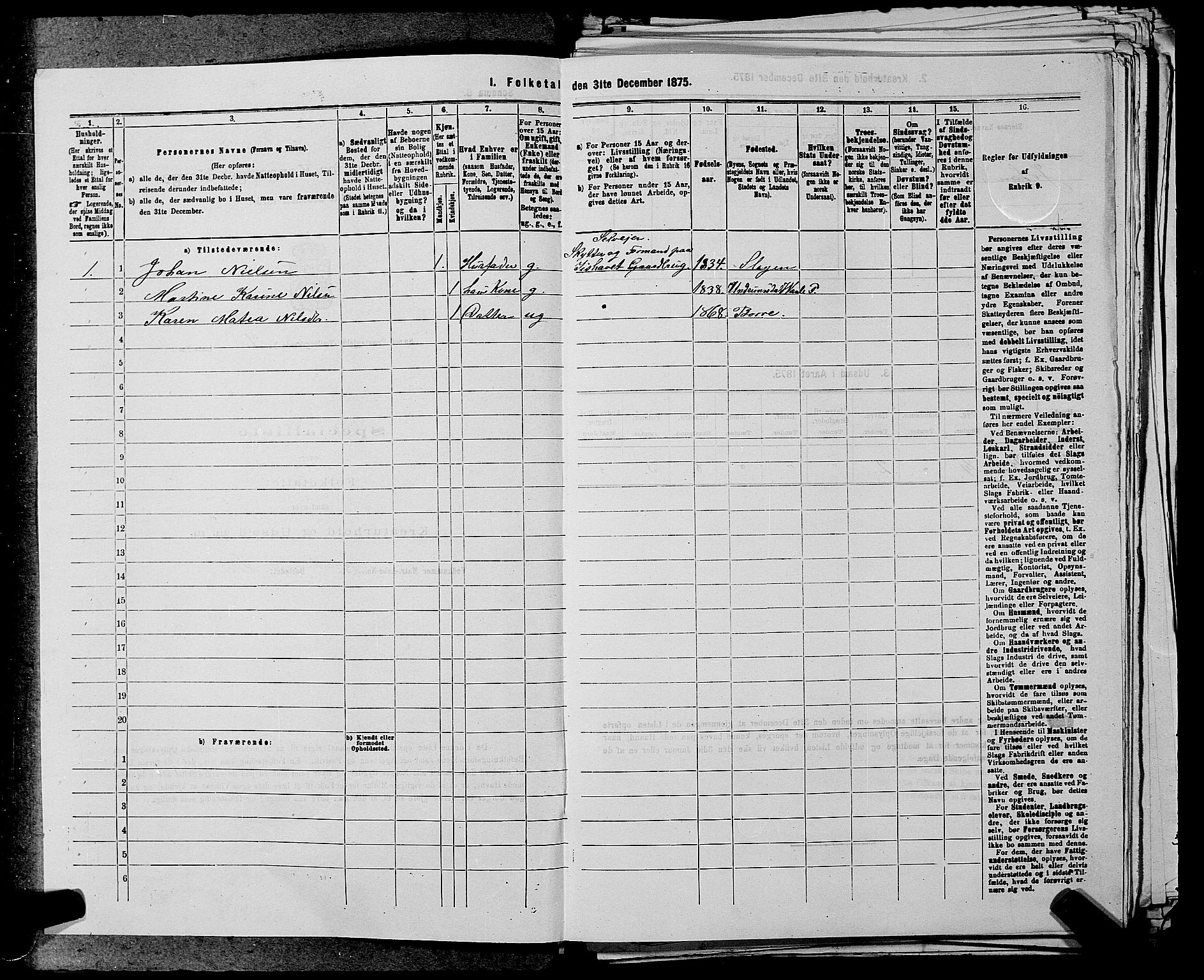 SAKO, 1875 census for 0721P Sem, 1875, p. 1158