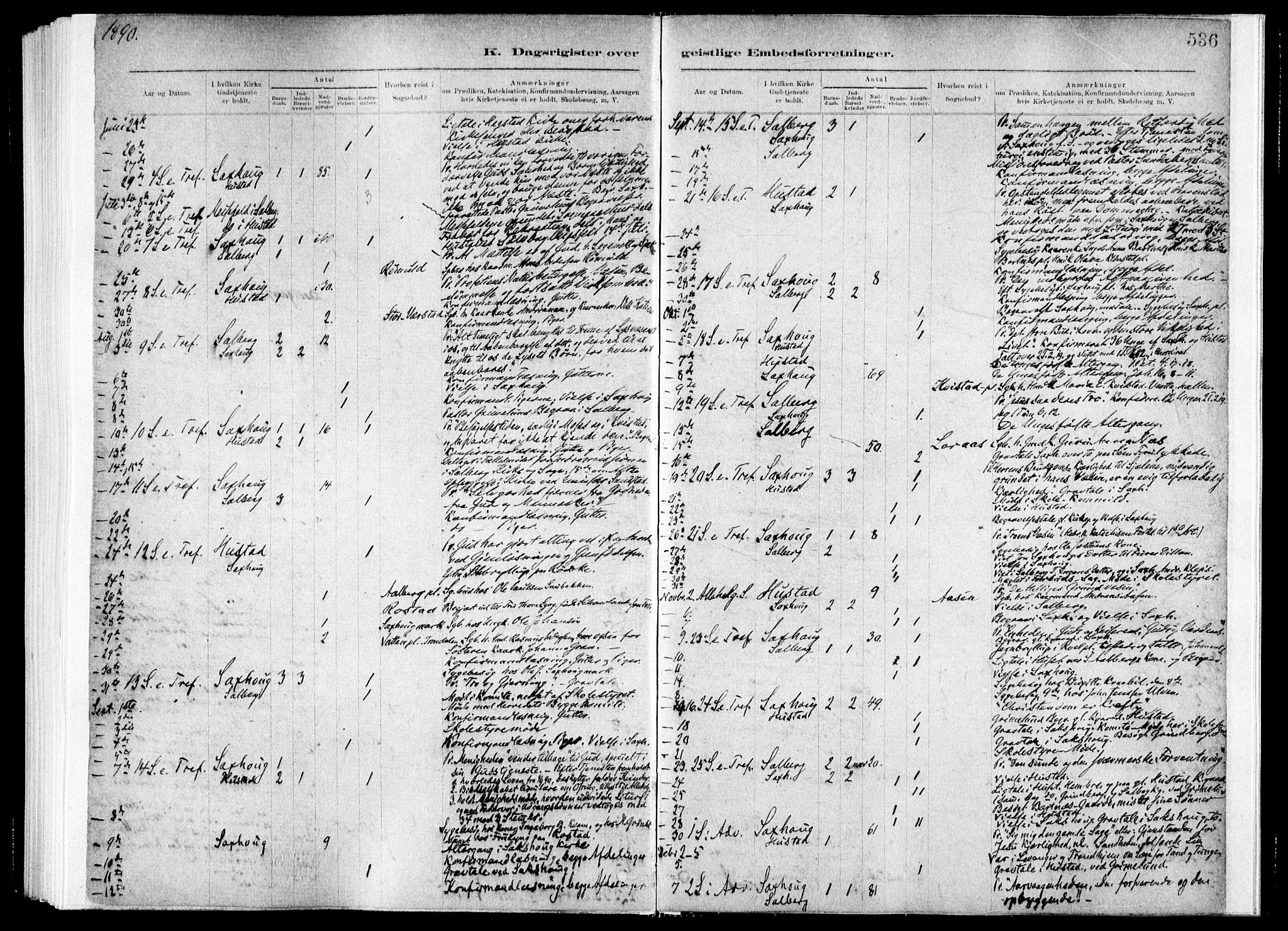 Ministerialprotokoller, klokkerbøker og fødselsregistre - Nord-Trøndelag, SAT/A-1458/730/L0285: Parish register (official) no. 730A10, 1879-1914, p. 536