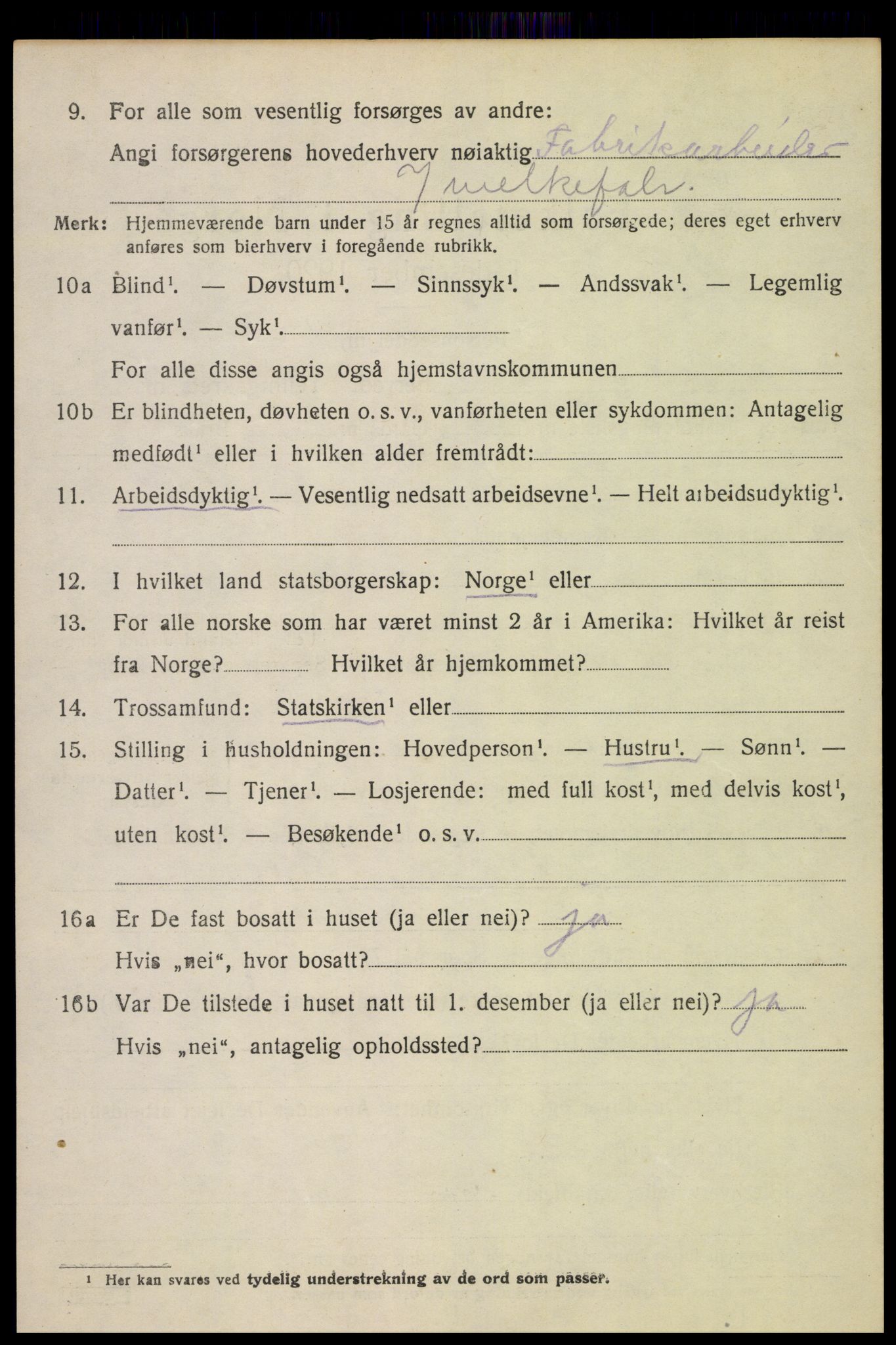 SAH, 1920 census for Østre Toten, 1920, p. 16349