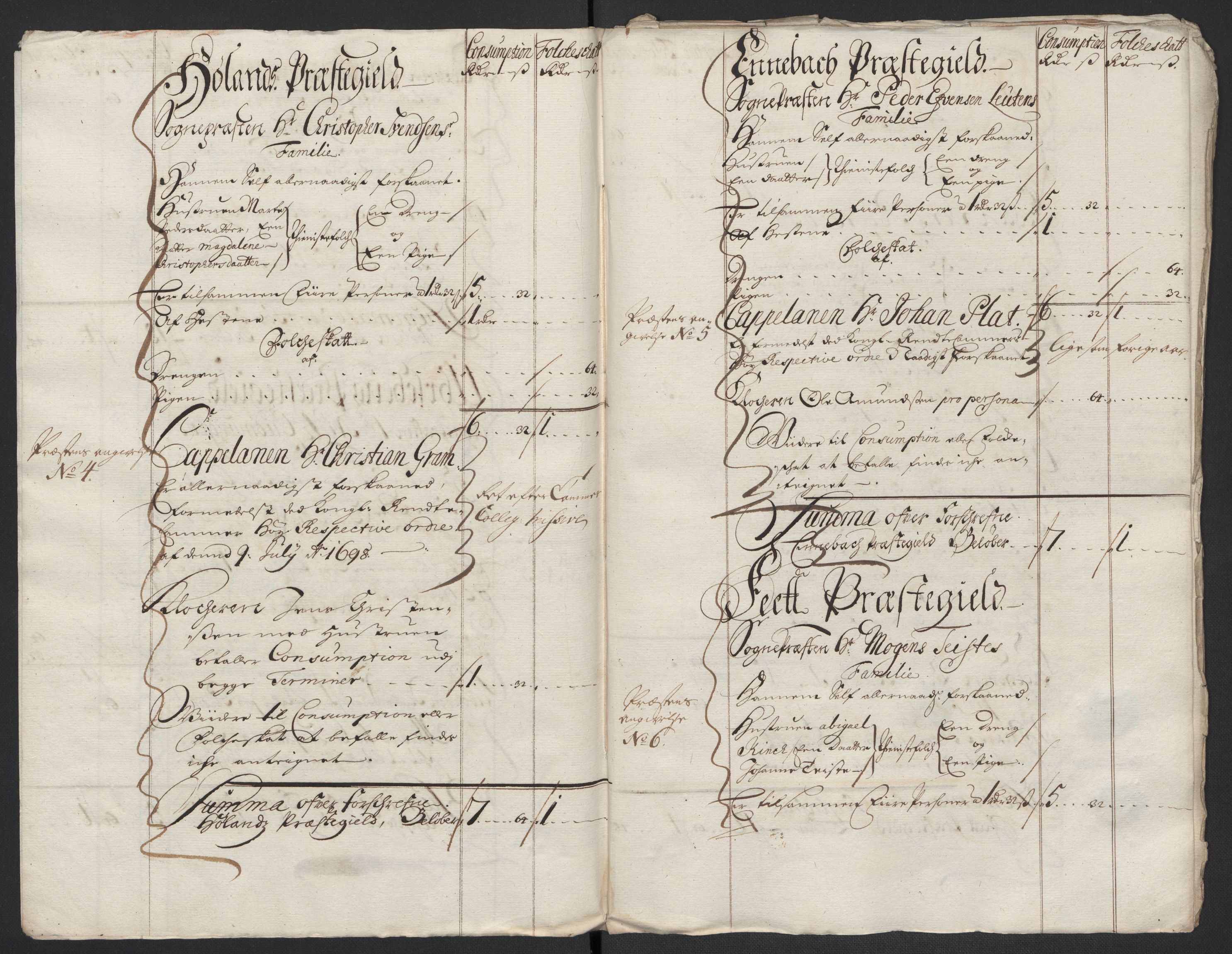 Rentekammeret inntil 1814, Reviderte regnskaper, Fogderegnskap, AV/RA-EA-4092/R11/L0582: Fogderegnskap Nedre Romerike, 1699, p. 163