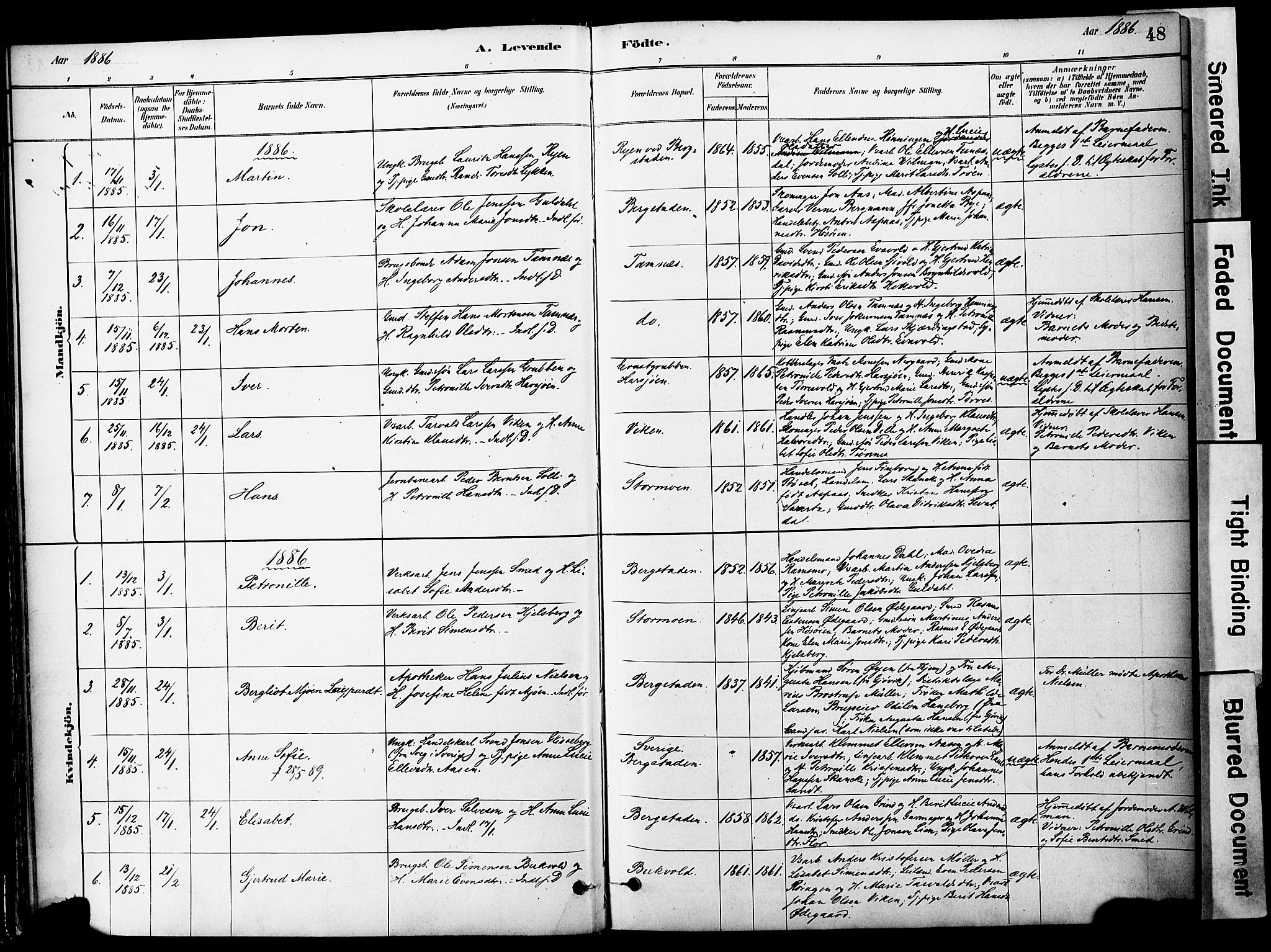 Ministerialprotokoller, klokkerbøker og fødselsregistre - Sør-Trøndelag, SAT/A-1456/681/L0933: Parish register (official) no. 681A11, 1879-1890, p. 48