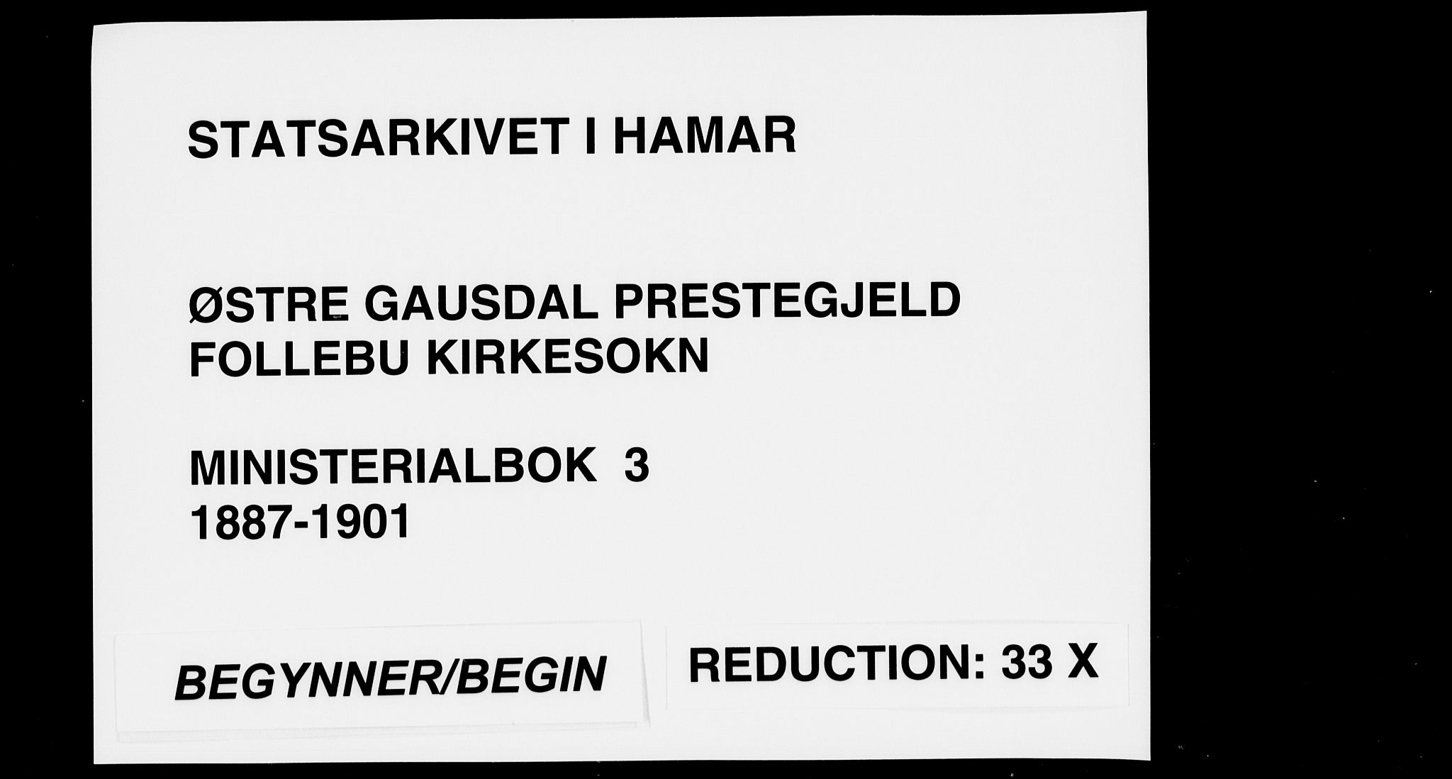 Østre Gausdal prestekontor, SAH/PREST-092/H/Ha/Haa/L0003: Parish register (official) no. 3, 1887-1901