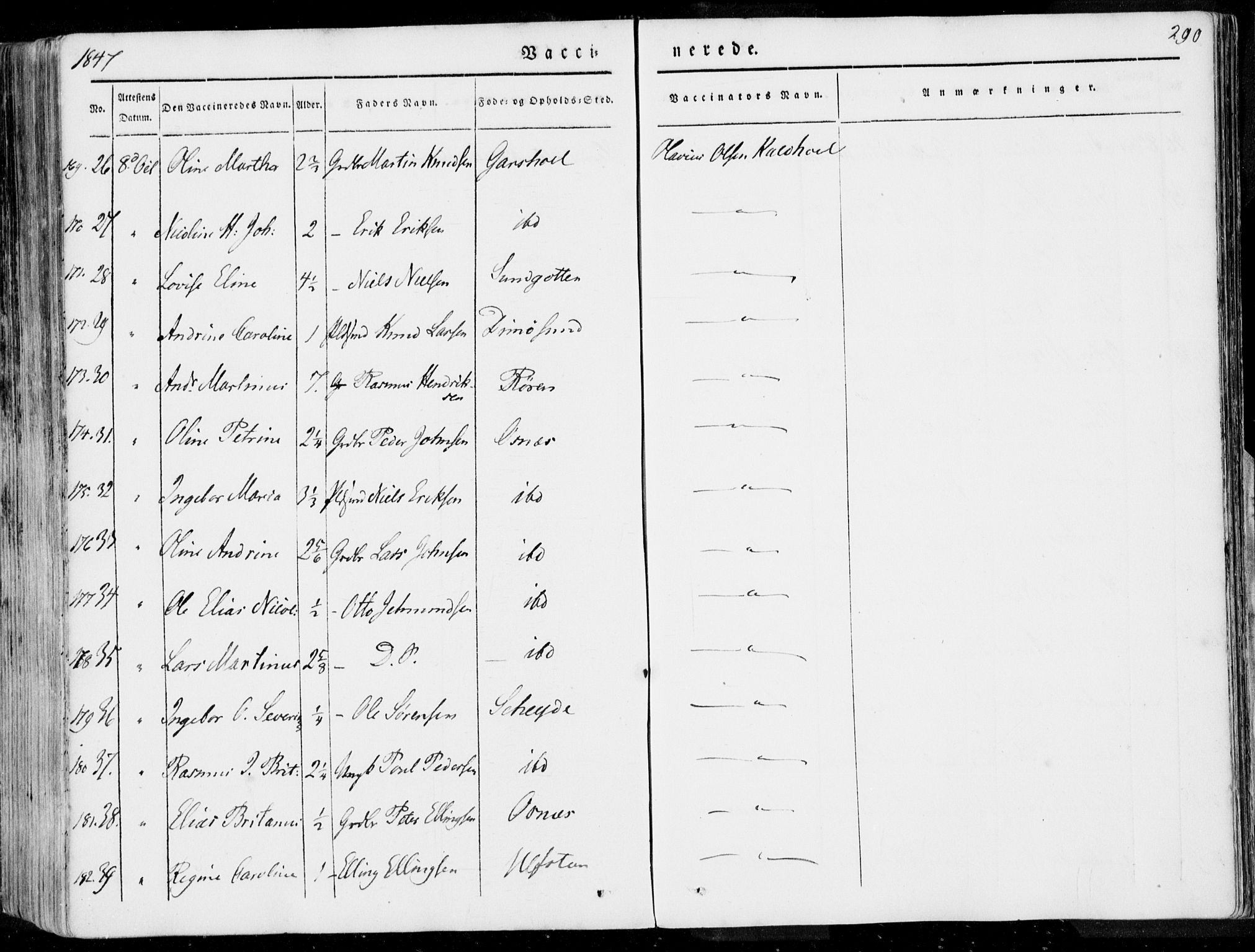 Ministerialprotokoller, klokkerbøker og fødselsregistre - Møre og Romsdal, AV/SAT-A-1454/509/L0104: Parish register (official) no. 509A02, 1833-1847, p. 290