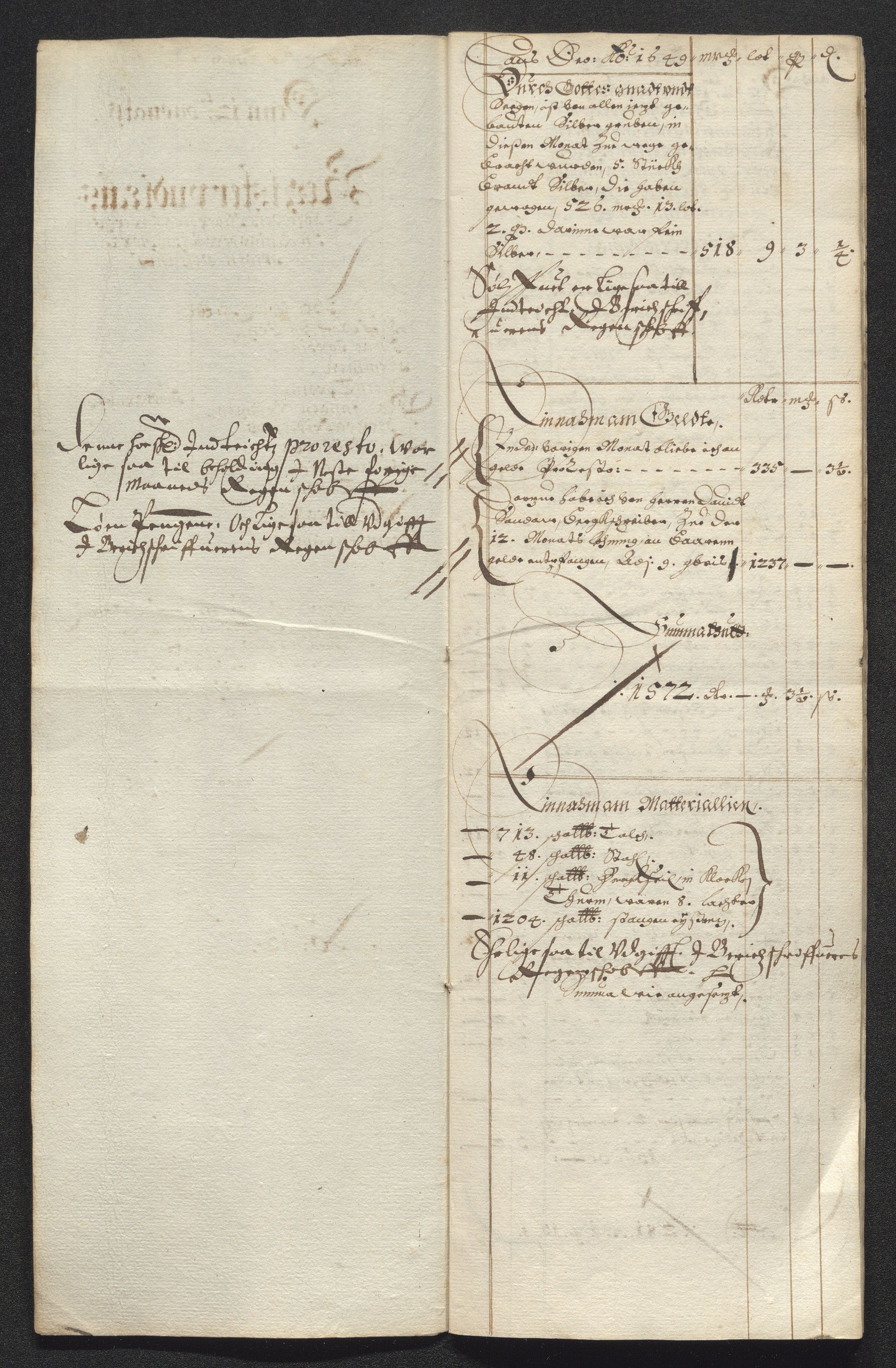 Kongsberg Sølvverk 1623-1816, AV/SAKO-EA-3135/001/D/Dc/Dcd/L0023: Utgiftsregnskap for gruver m.m., 1649, p. 543