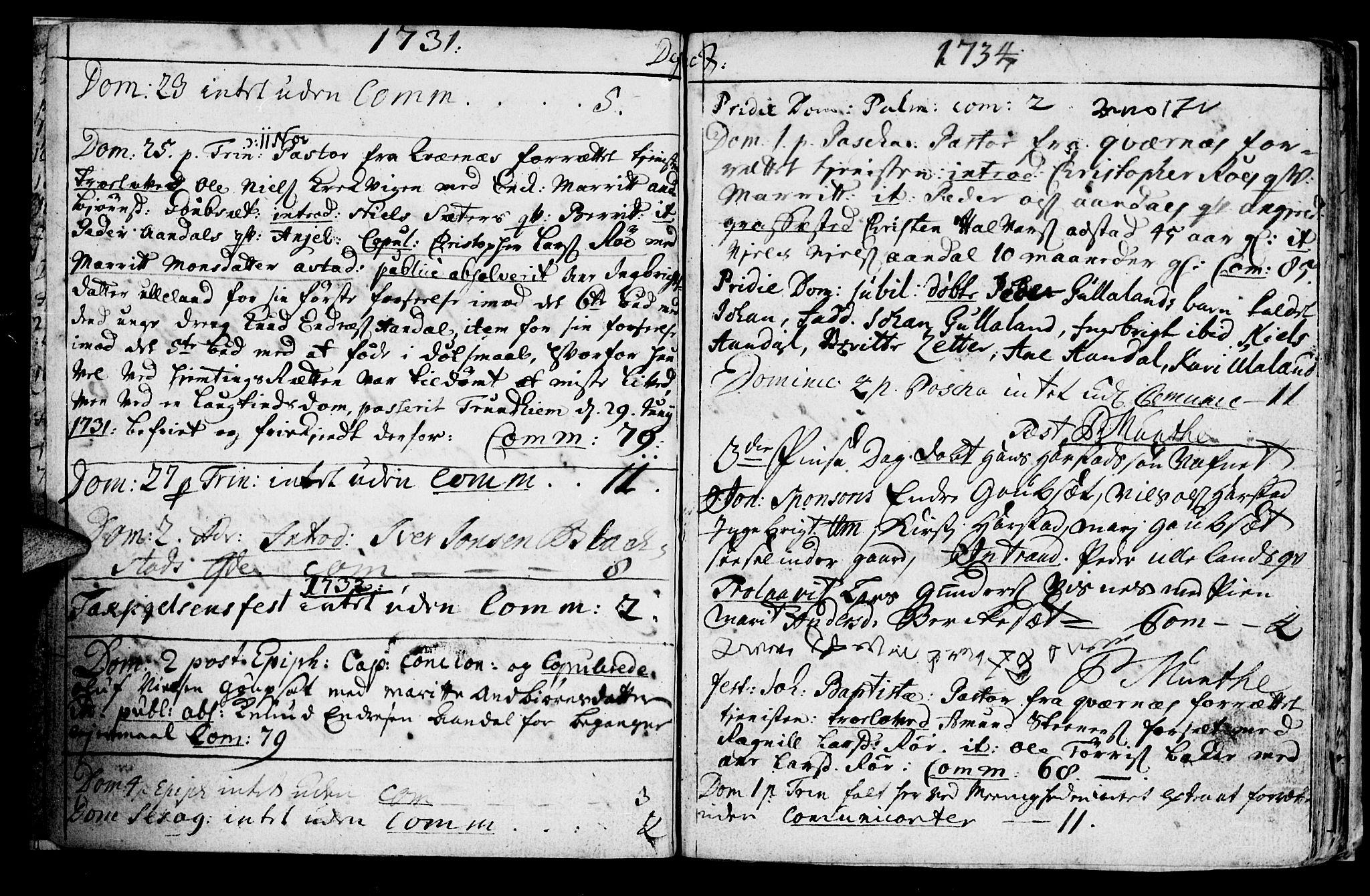 Ministerialprotokoller, klokkerbøker og fødselsregistre - Møre og Romsdal, SAT/A-1454/584/L0961: Parish register (official) no. 584A01, 1731-1765