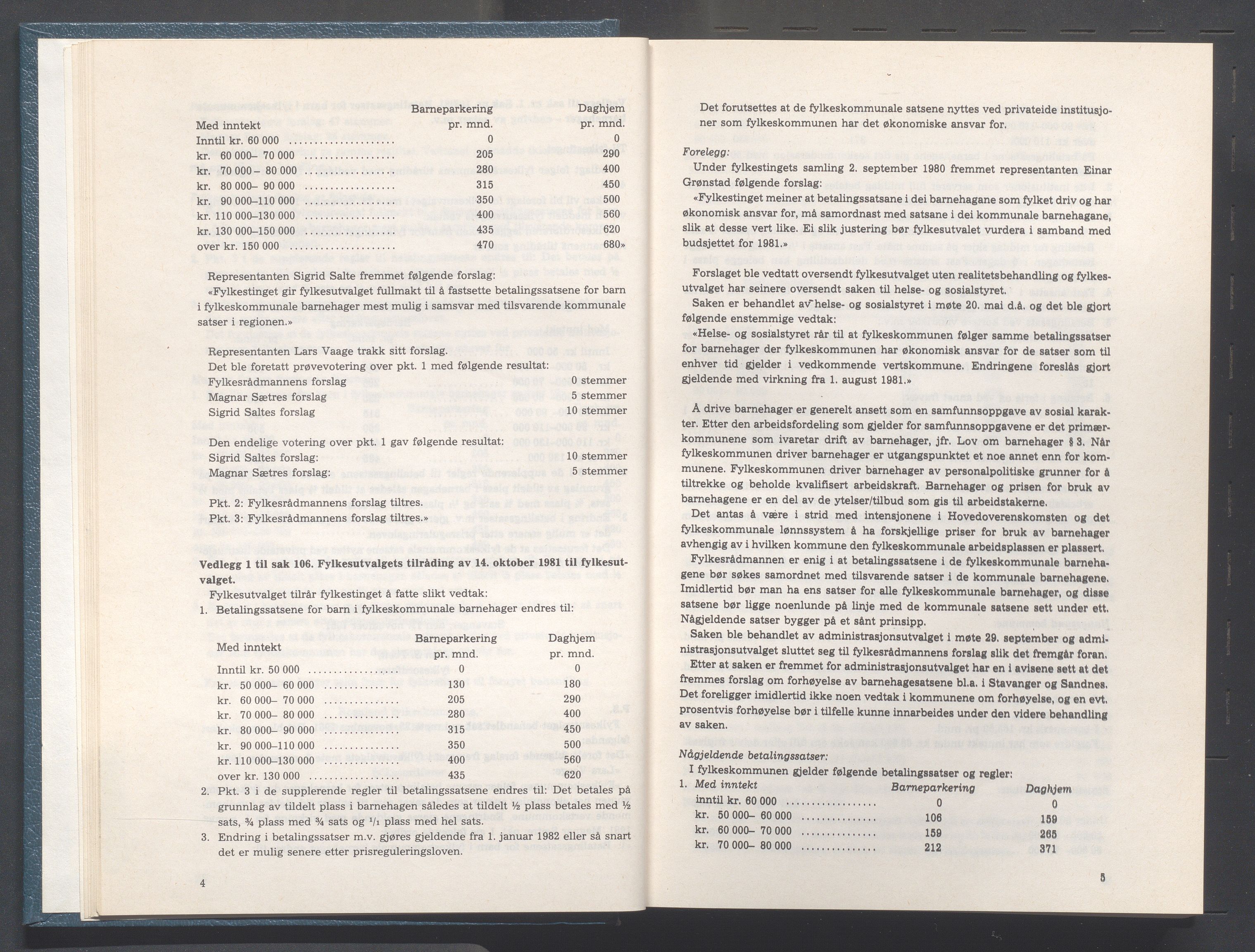 Rogaland fylkeskommune - Fylkesrådmannen , IKAR/A-900/A/Aa/Aaa/L0102: Møtebok , 1982, p. 4-5