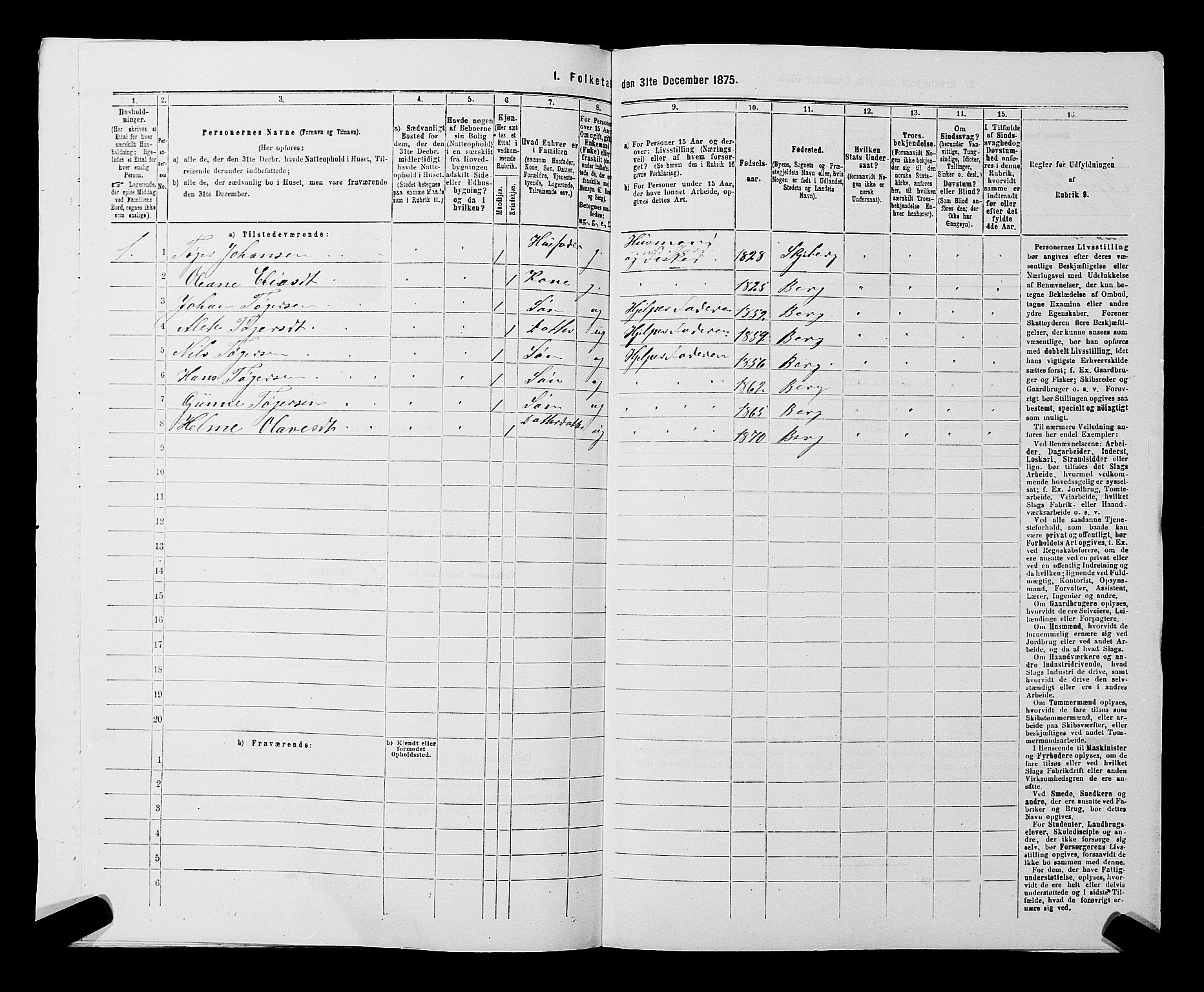 RA, 1875 census for 0115P Skjeberg, 1875, p. 1166