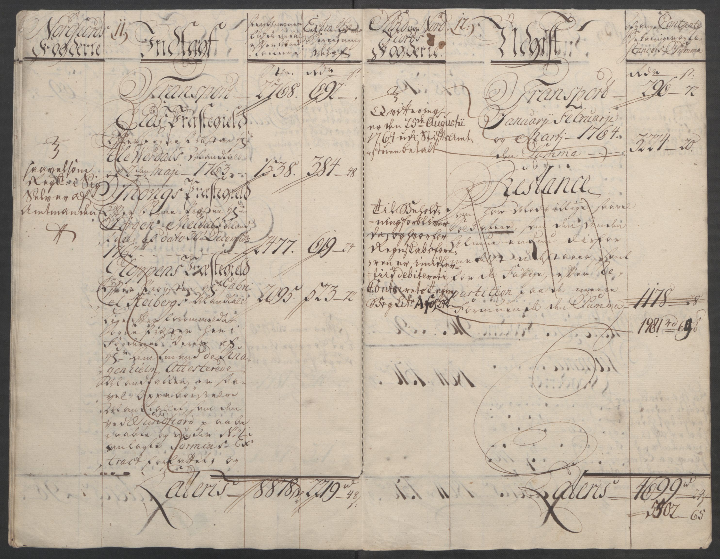 Rentekammeret inntil 1814, Reviderte regnskaper, Fogderegnskap, AV/RA-EA-4092/R53/L3550: Ekstraskatten Sunn- og Nordfjord, 1762-1771, p. 74