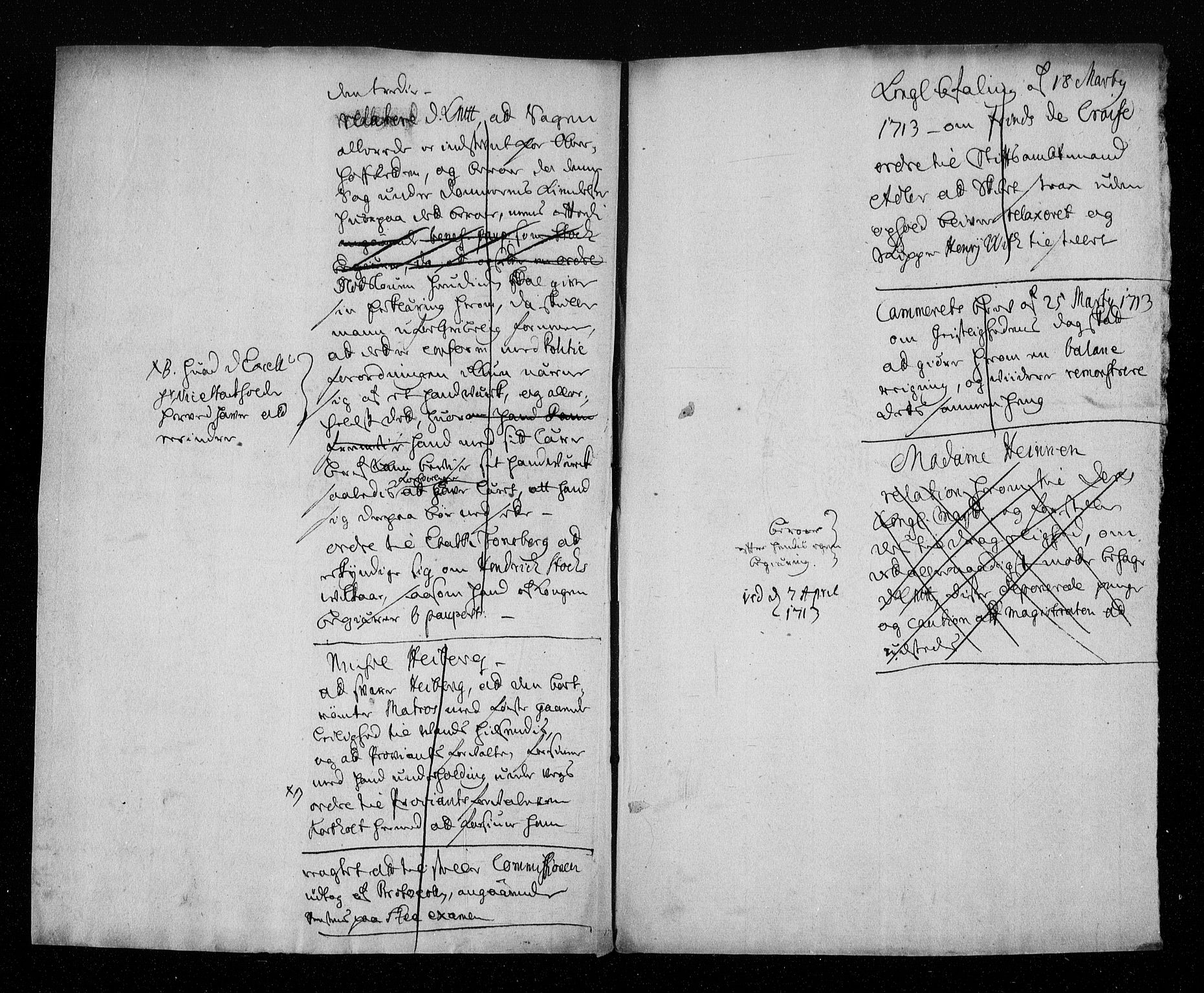 Stattholderembetet 1572-1771, AV/RA-EA-2870/Aa/L0005: Konsept til voteringsprotokoll, 1713, p. 61