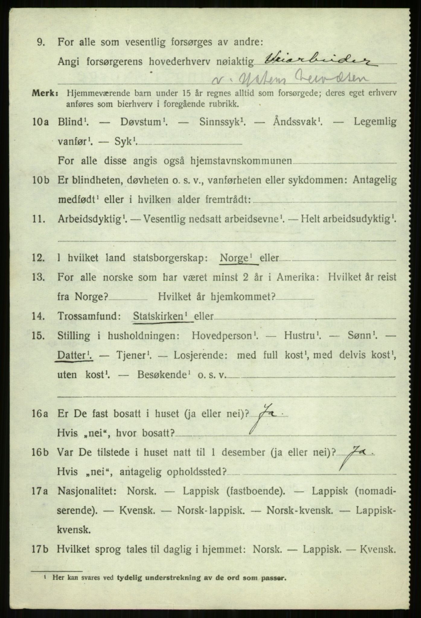 SATØ, 1920 census for Målselv, 1920, p. 9440