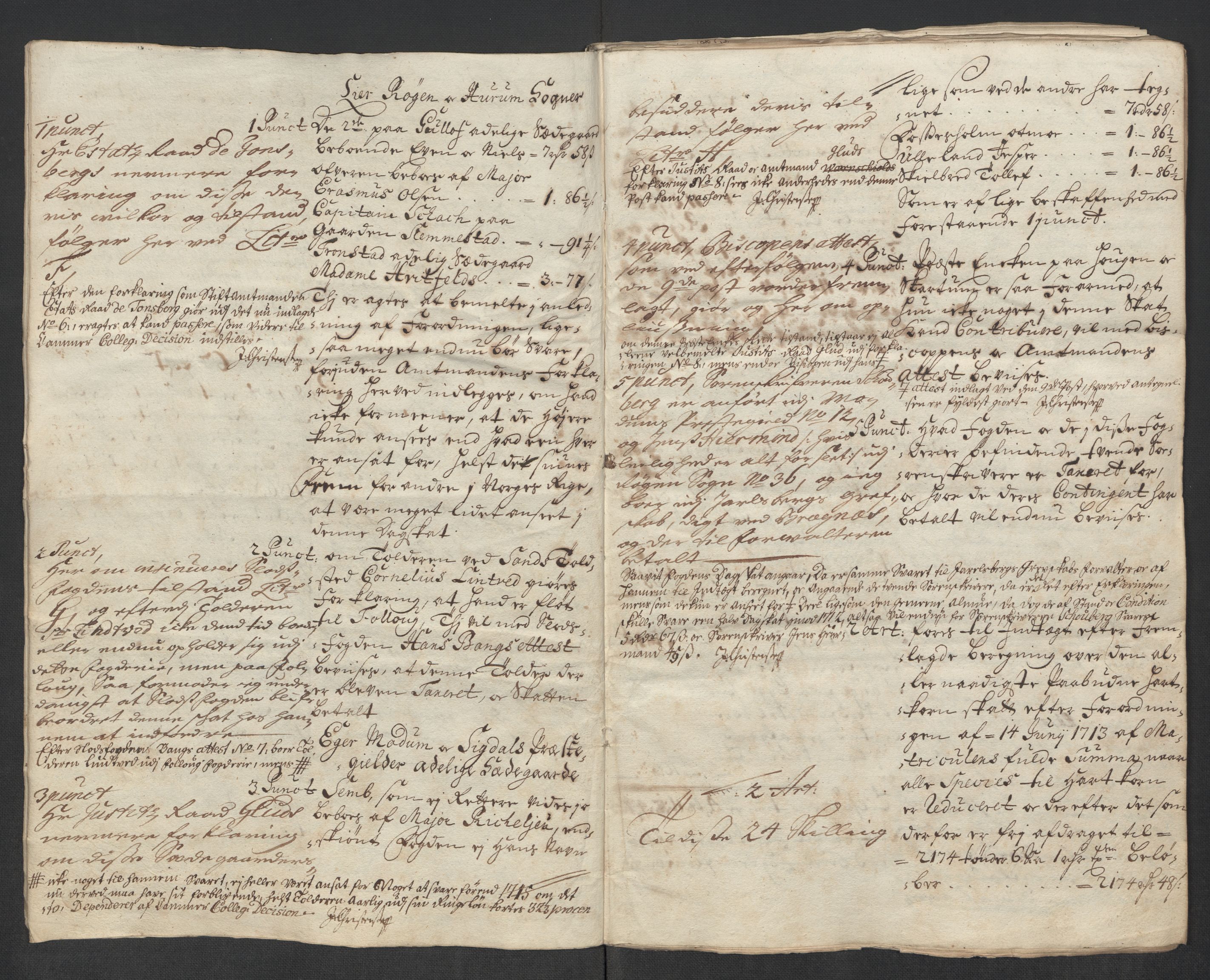 Rentekammeret inntil 1814, Reviderte regnskaper, Fogderegnskap, AV/RA-EA-4092/R31/L1709: Fogderegnskap Hurum, Røyken, Eiker, Lier og Buskerud, 1714, p. 148