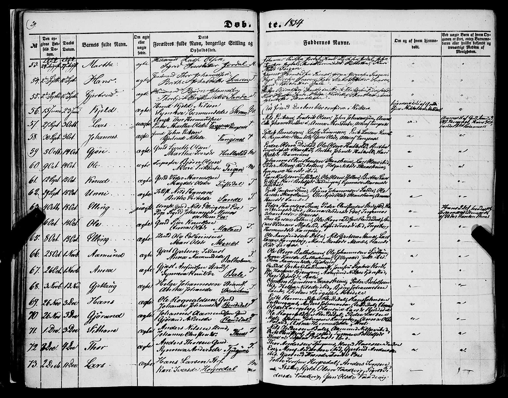 Balestrand sokneprestembete, AV/SAB-A-79601/H/Haa/Haaa/L0002: Parish register (official) no. A 2, 1847-1866, p. 29