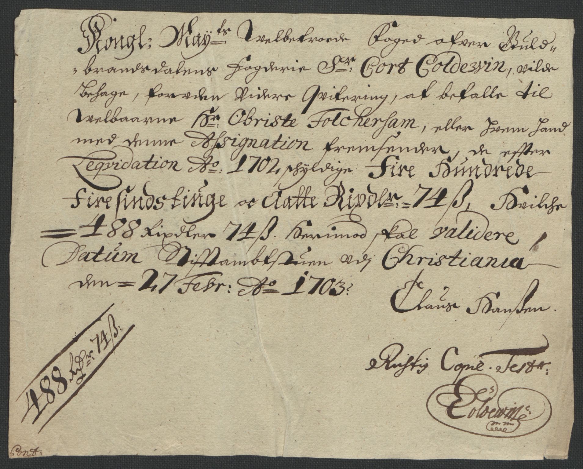 Rentekammeret inntil 1814, Reviderte regnskaper, Fogderegnskap, RA/EA-4092/R17/L1175: Fogderegnskap Gudbrandsdal, 1702, p. 205